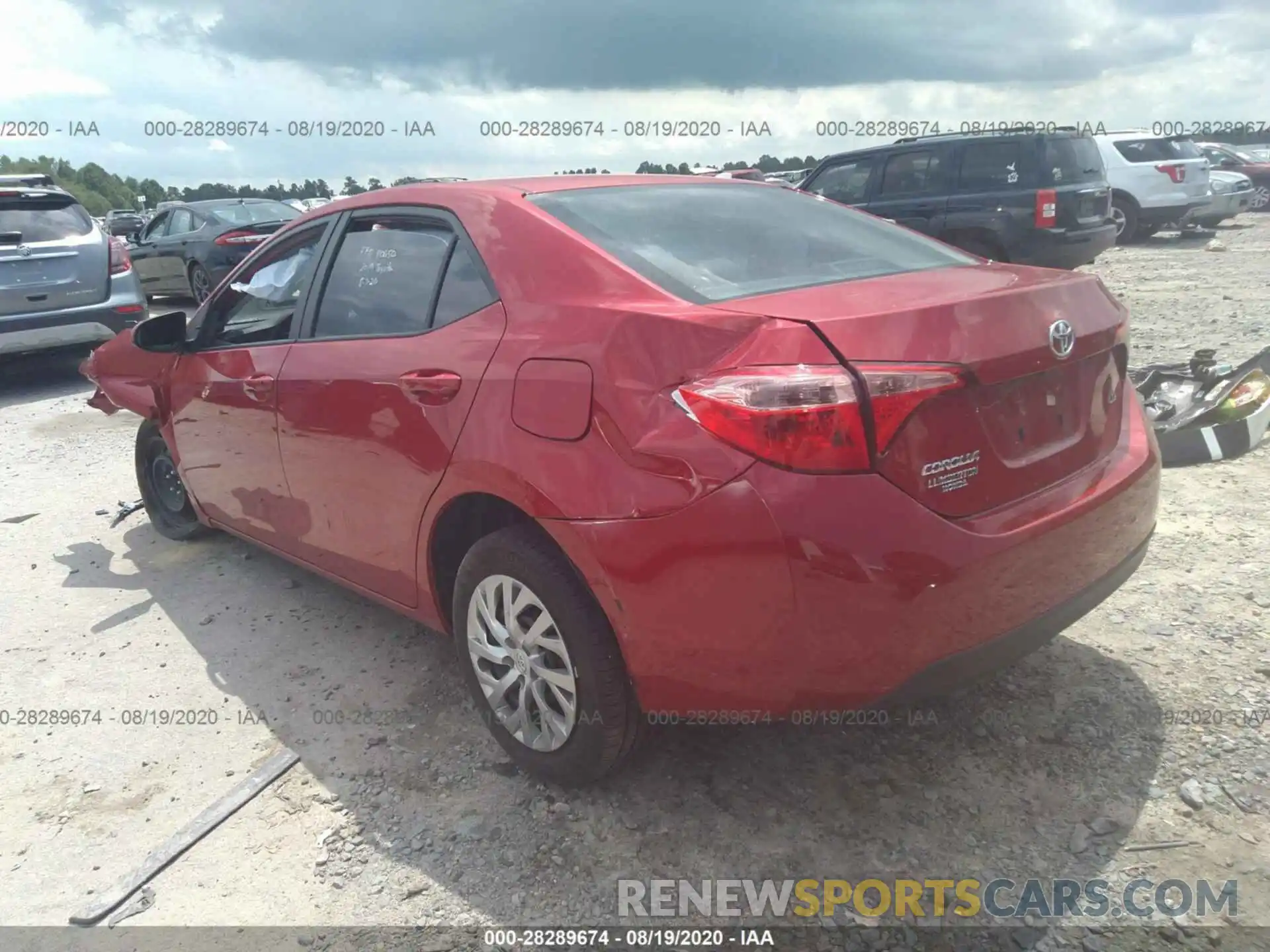 3 Photograph of a damaged car 2T1BURHE1KC139628 TOYOTA COROLLA 2019