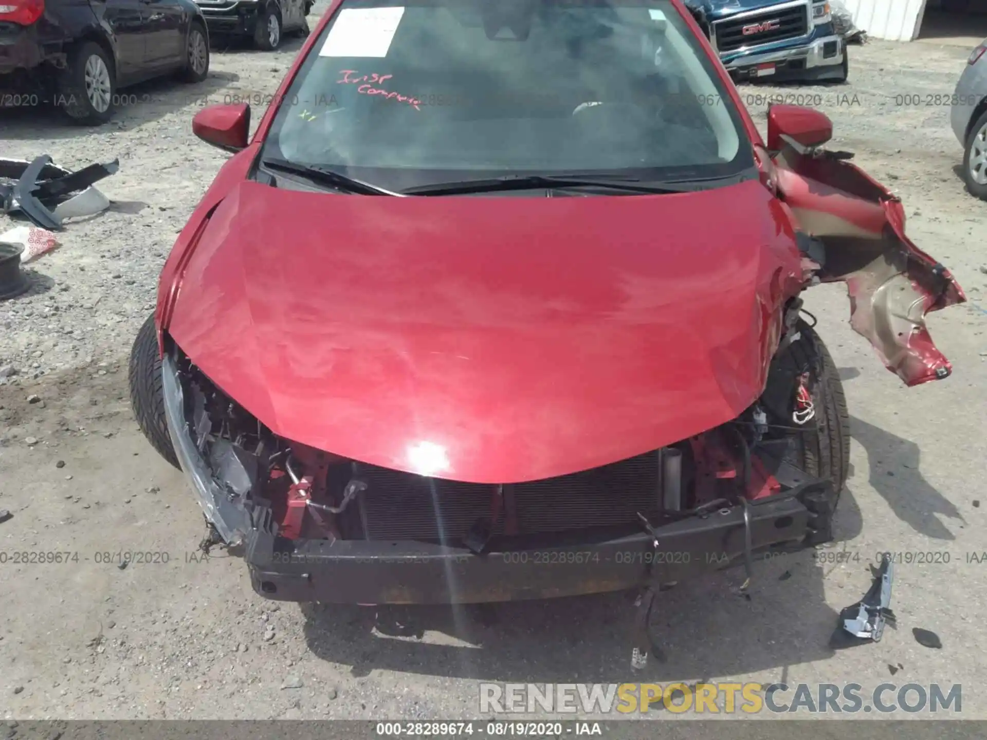 6 Photograph of a damaged car 2T1BURHE1KC139628 TOYOTA COROLLA 2019