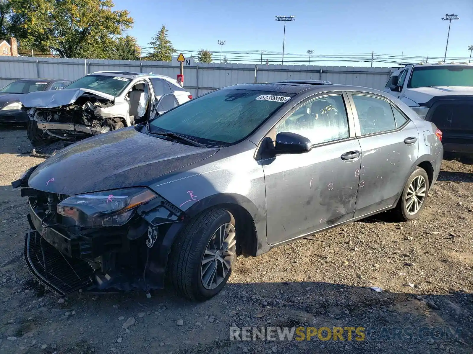 2 Photograph of a damaged car 2T1BURHE1KC139905 TOYOTA COROLLA 2019