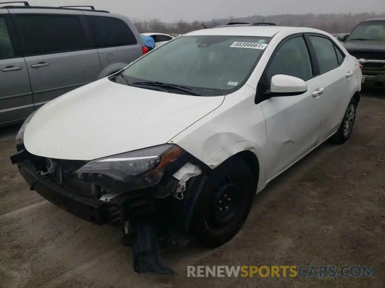 2 Photograph of a damaged car 2T1BURHE1KC140617 TOYOTA COROLLA 2019