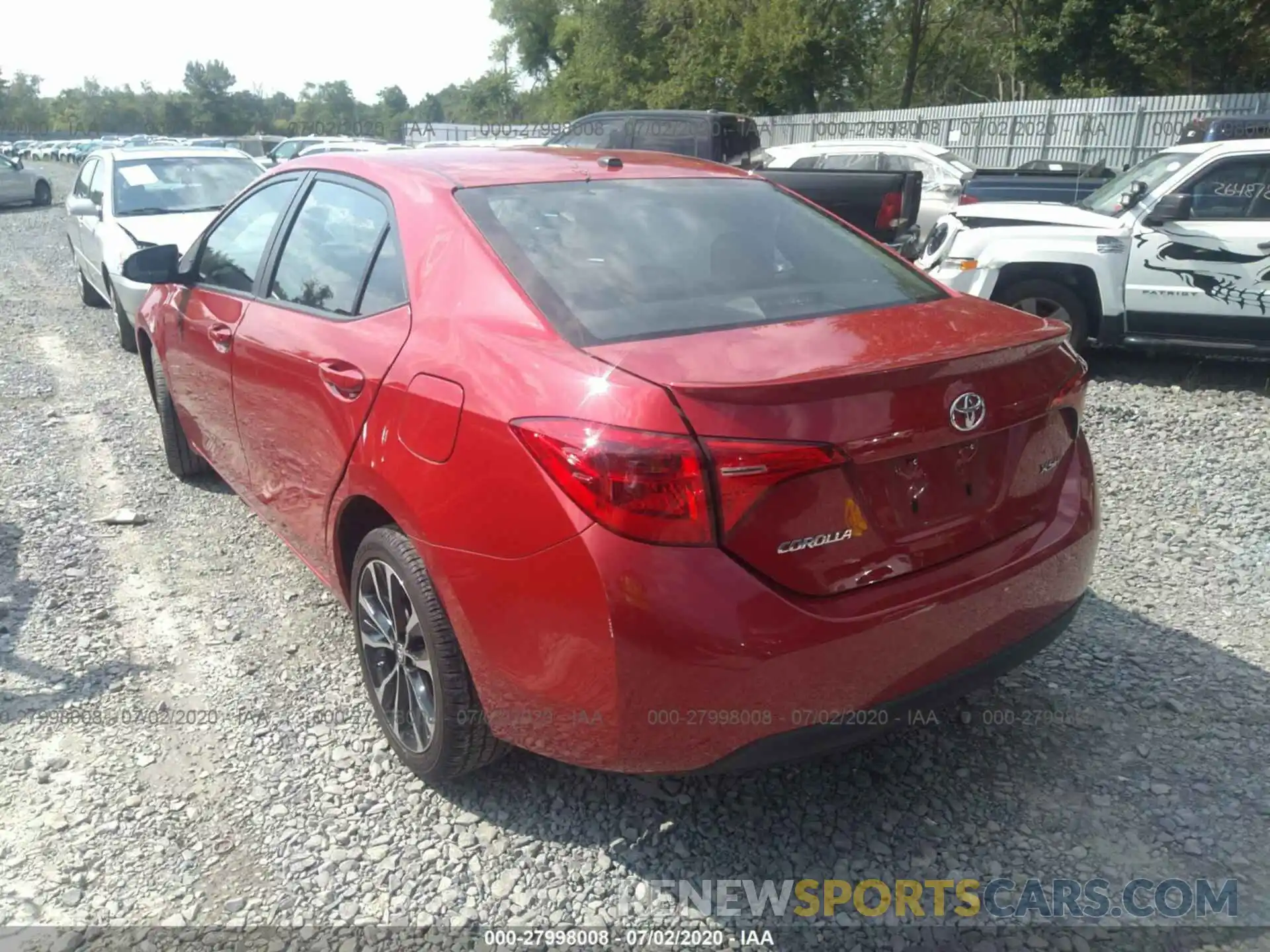 3 Photograph of a damaged car 2T1BURHE1KC140844 TOYOTA COROLLA 2019