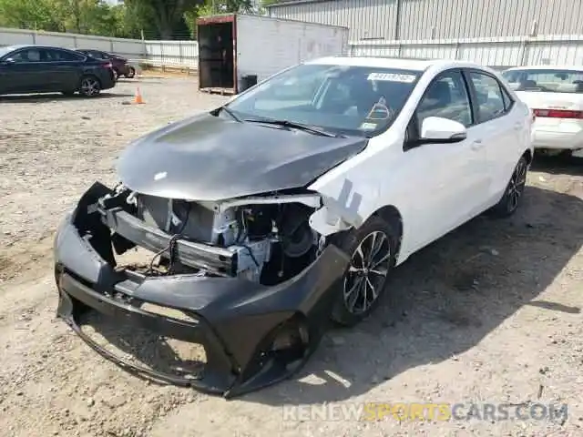 2 Photograph of a damaged car 2T1BURHE1KC141380 TOYOTA COROLLA 2019