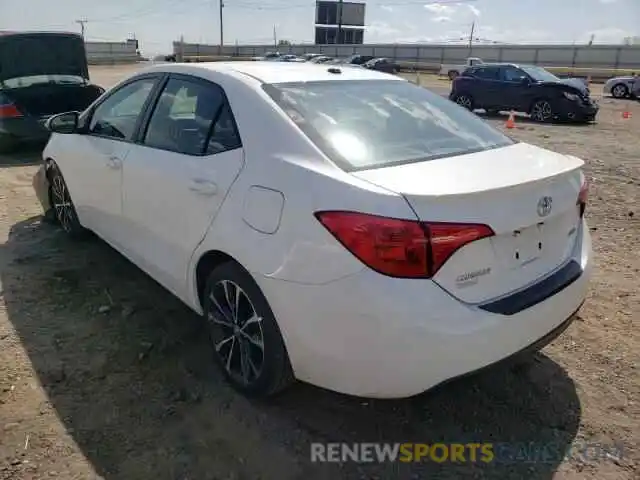 3 Photograph of a damaged car 2T1BURHE1KC141380 TOYOTA COROLLA 2019