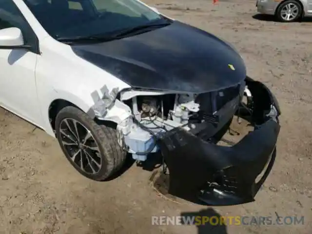 9 Photograph of a damaged car 2T1BURHE1KC141380 TOYOTA COROLLA 2019