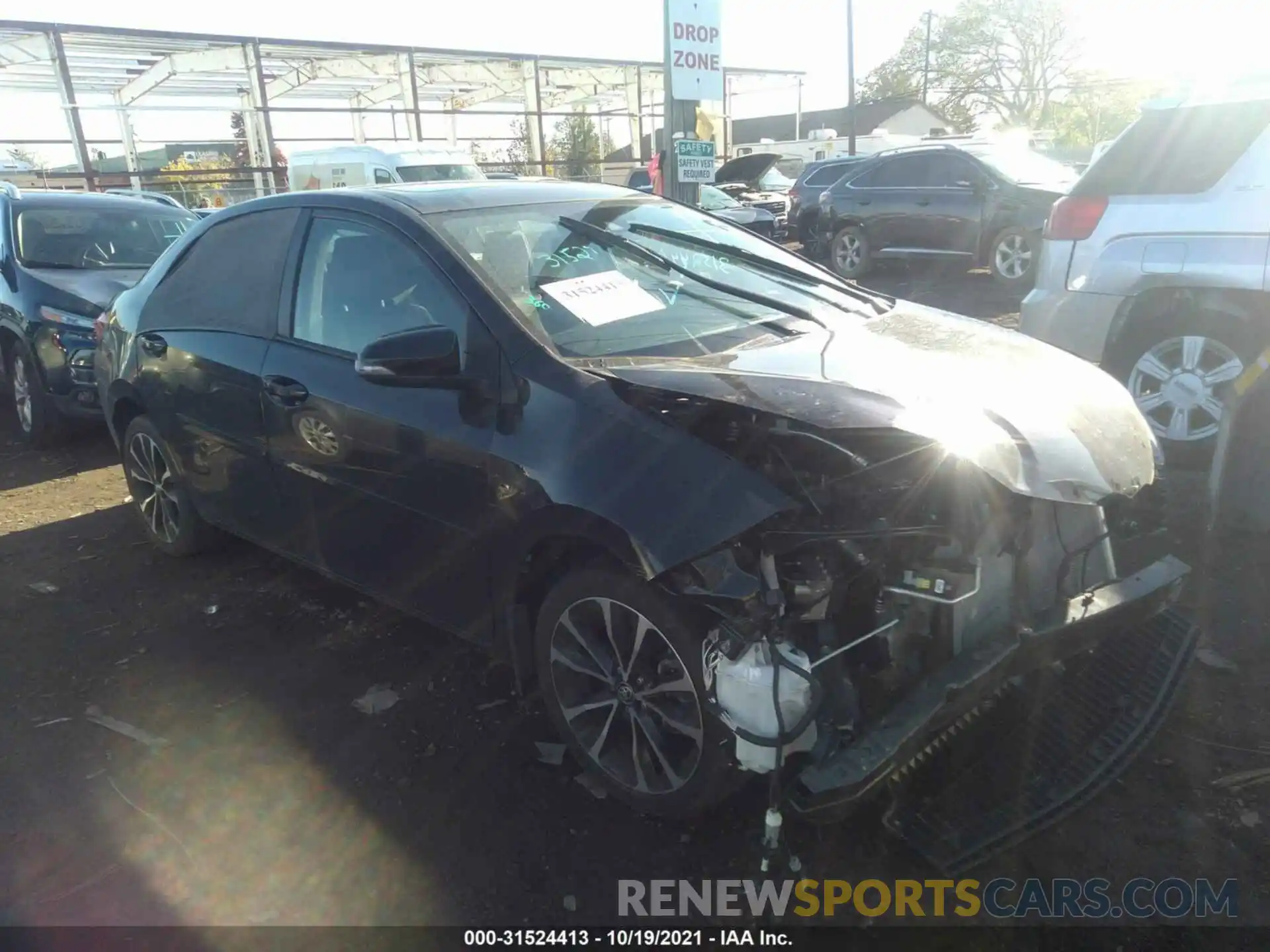 1 Photograph of a damaged car 2T1BURHE1KC141590 TOYOTA COROLLA 2019