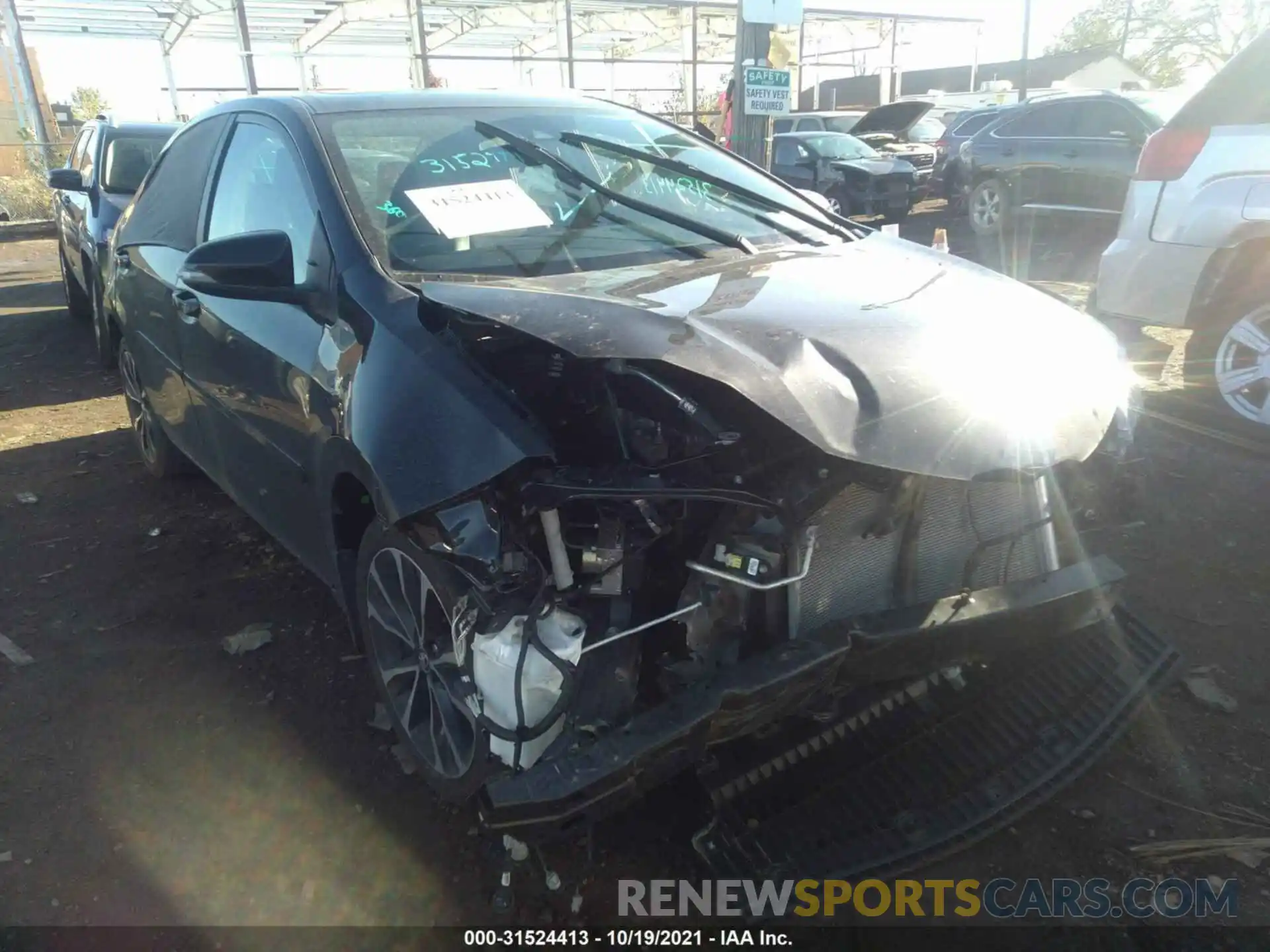 6 Photograph of a damaged car 2T1BURHE1KC141590 TOYOTA COROLLA 2019