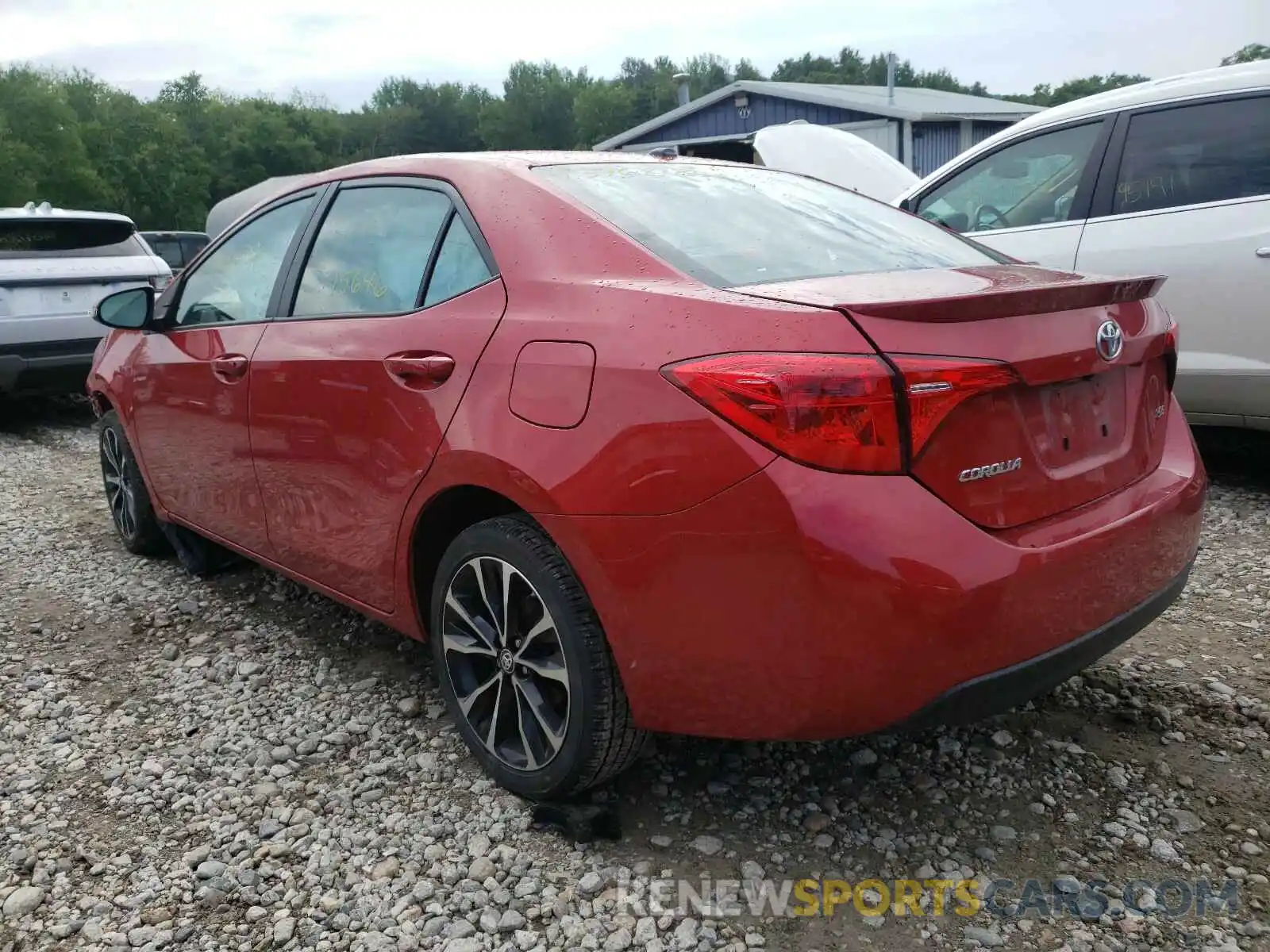 3 Photograph of a damaged car 2T1BURHE1KC141637 TOYOTA COROLLA 2019