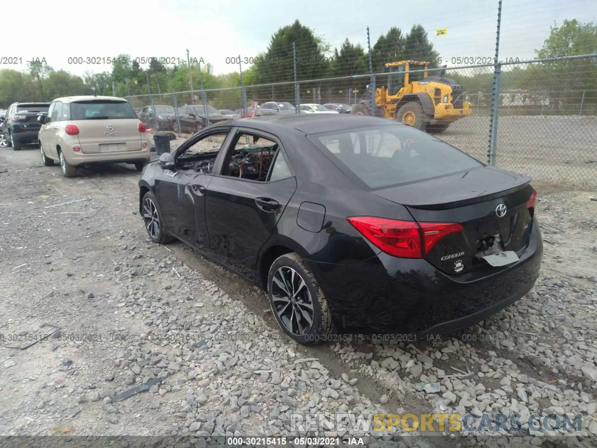 3 Photograph of a damaged car 2T1BURHE1KC141797 TOYOTA COROLLA 2019