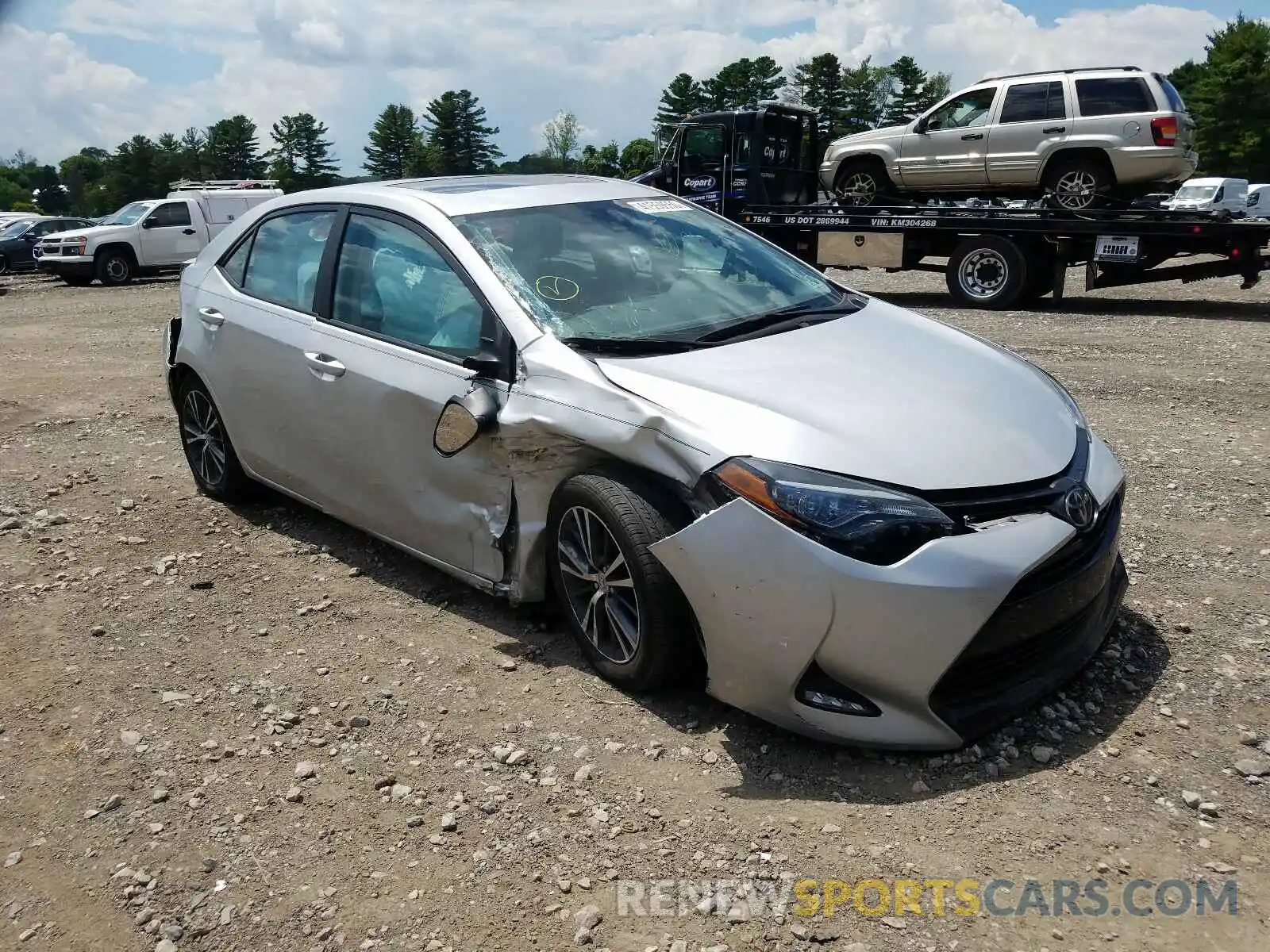 1 Photograph of a damaged car 2T1BURHE1KC142187 TOYOTA COROLLA 2019