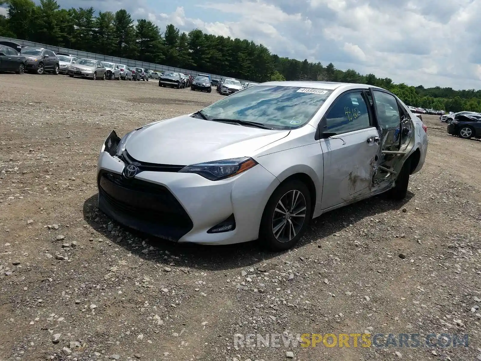 2 Photograph of a damaged car 2T1BURHE1KC142187 TOYOTA COROLLA 2019