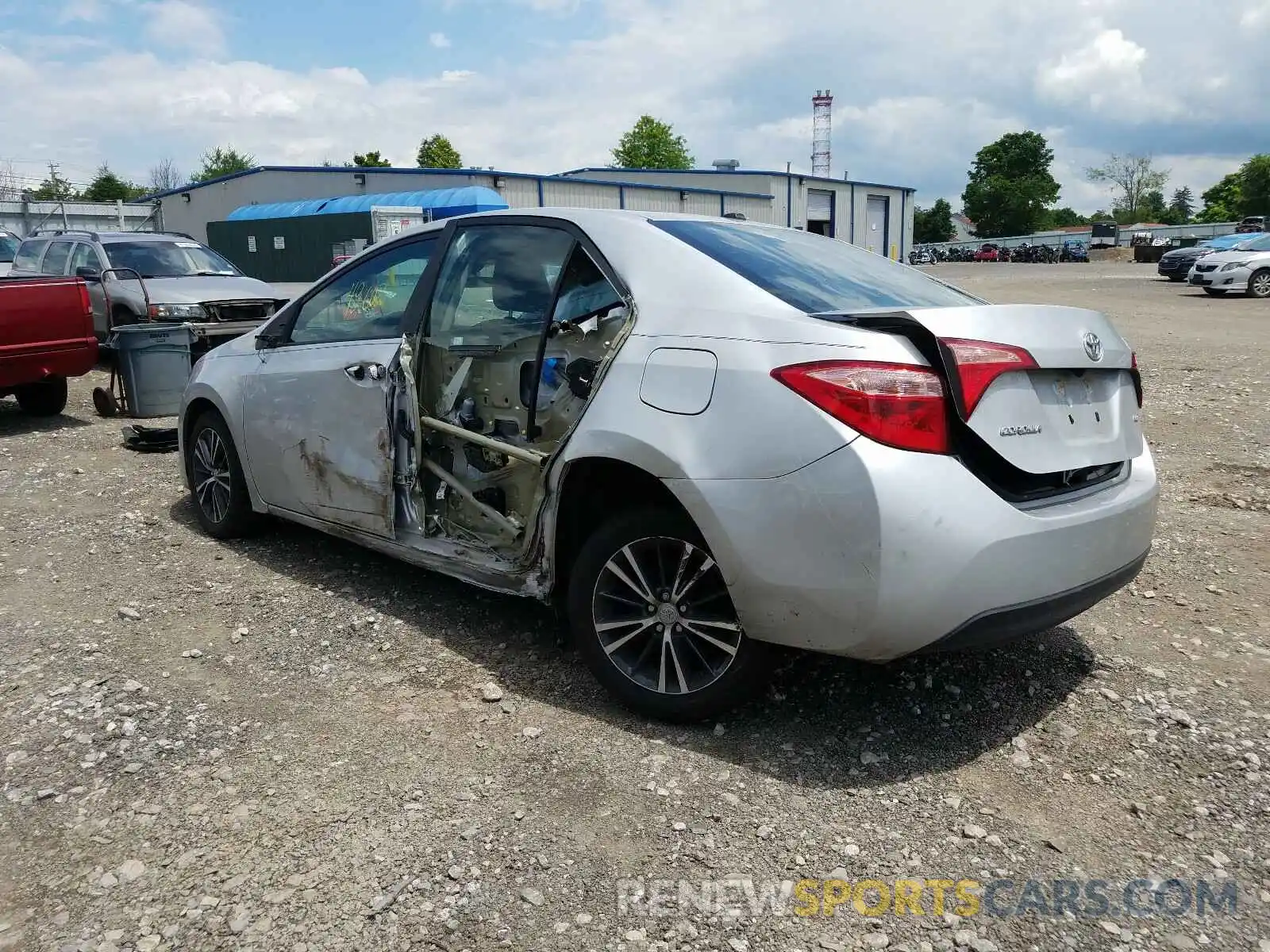 3 Photograph of a damaged car 2T1BURHE1KC142187 TOYOTA COROLLA 2019