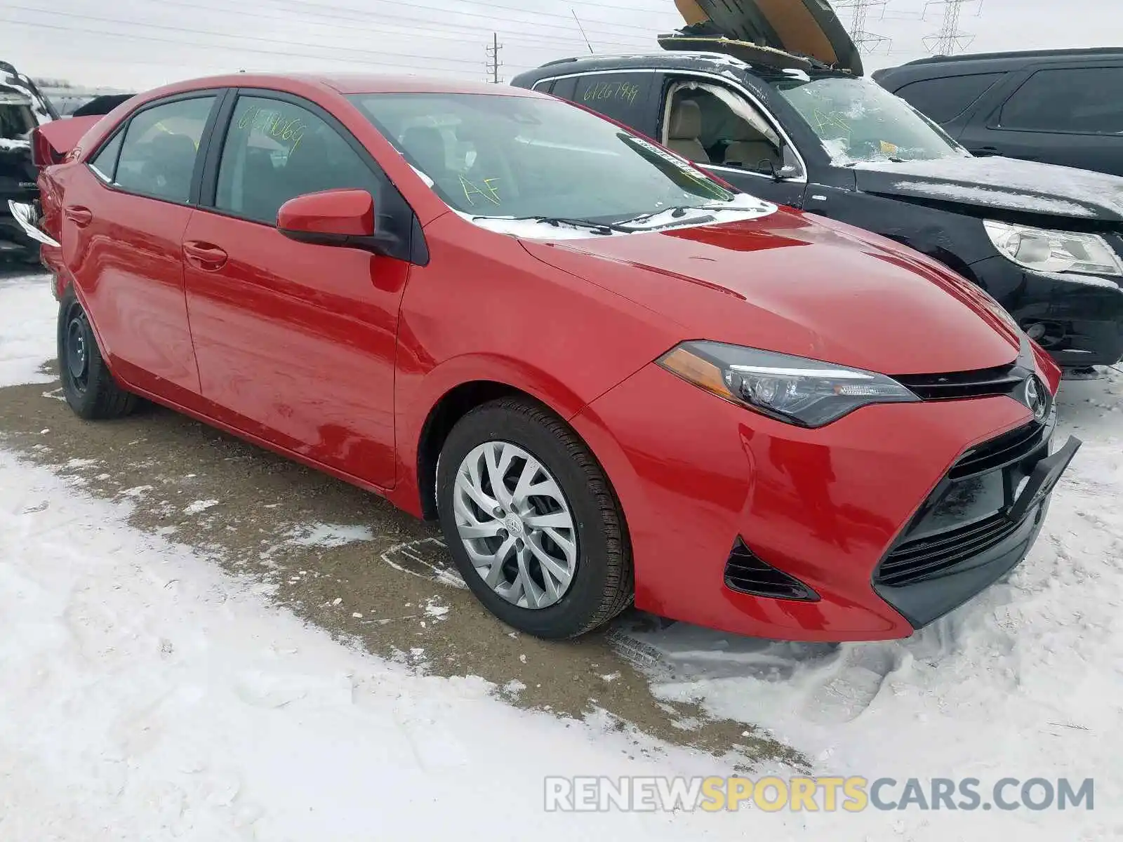 1 Photograph of a damaged car 2T1BURHE1KC142593 TOYOTA COROLLA 2019