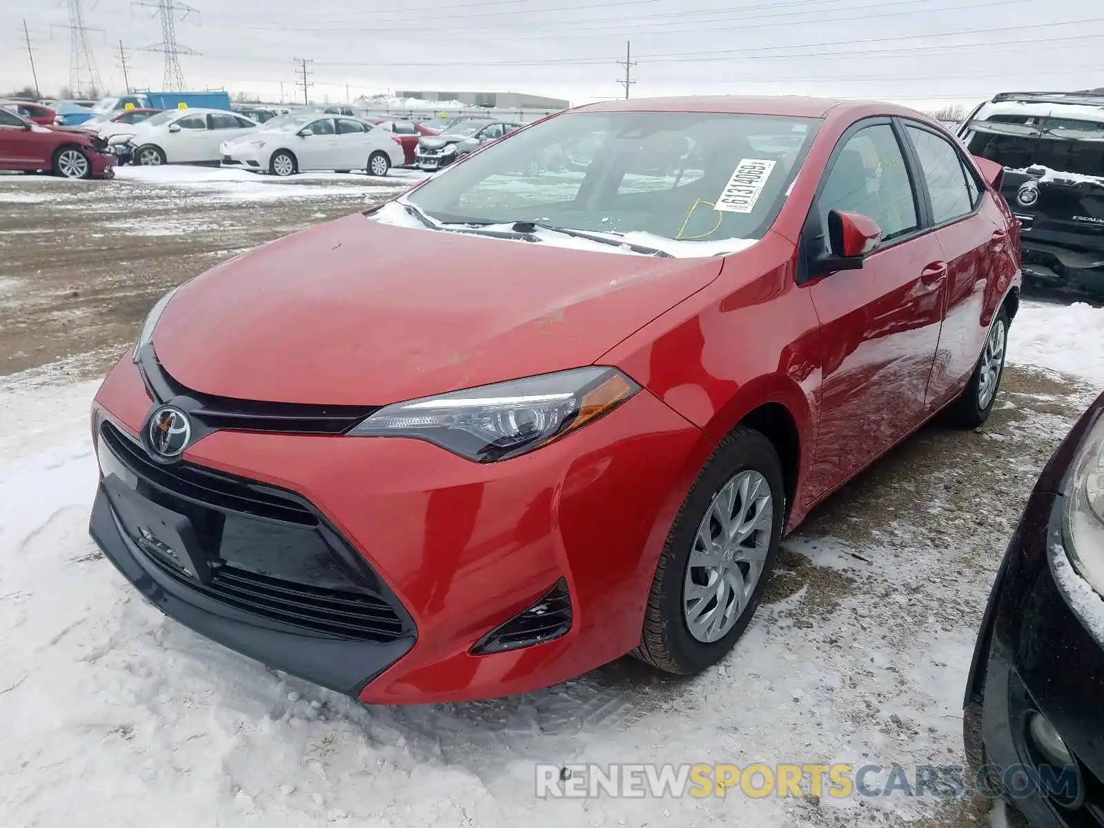 2 Photograph of a damaged car 2T1BURHE1KC142593 TOYOTA COROLLA 2019