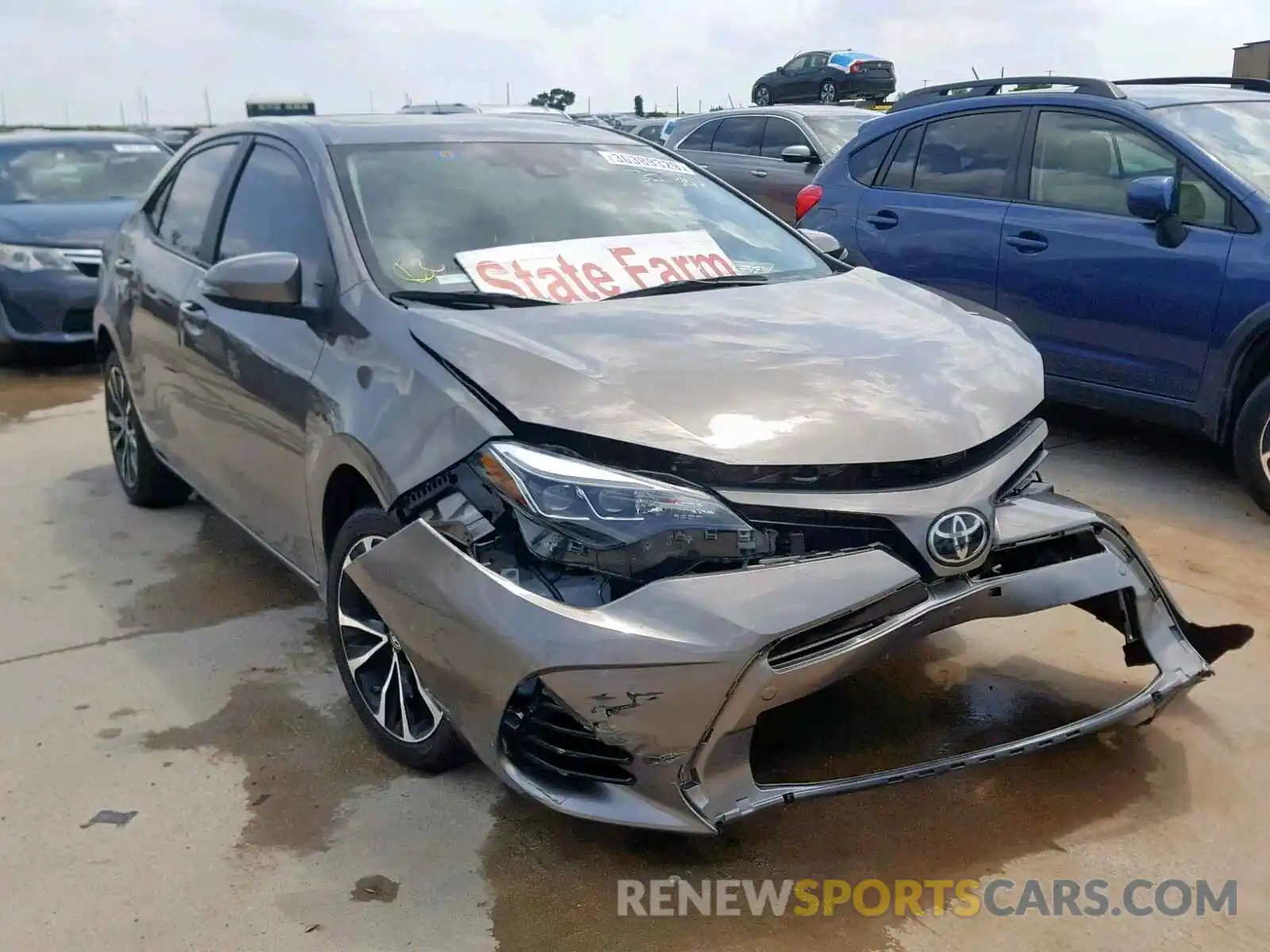 1 Photograph of a damaged car 2T1BURHE1KC142710 TOYOTA COROLLA 2019