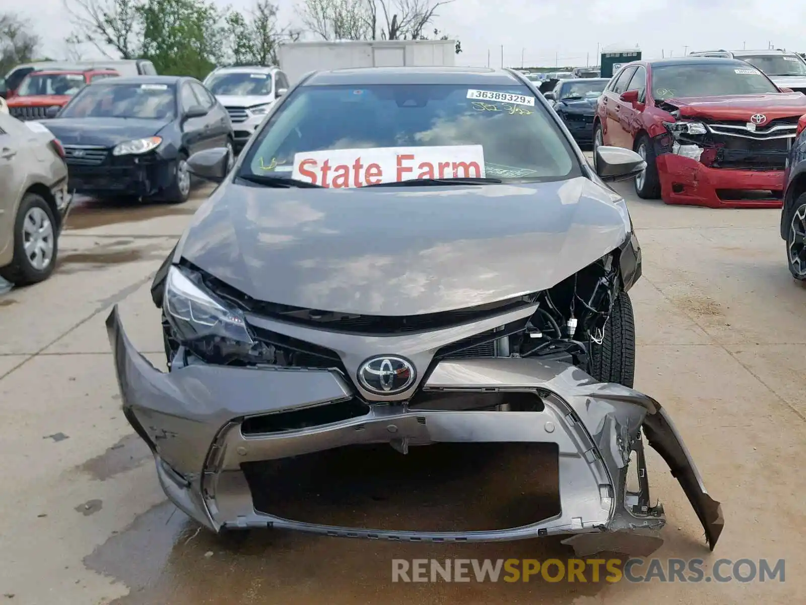 9 Photograph of a damaged car 2T1BURHE1KC142710 TOYOTA COROLLA 2019