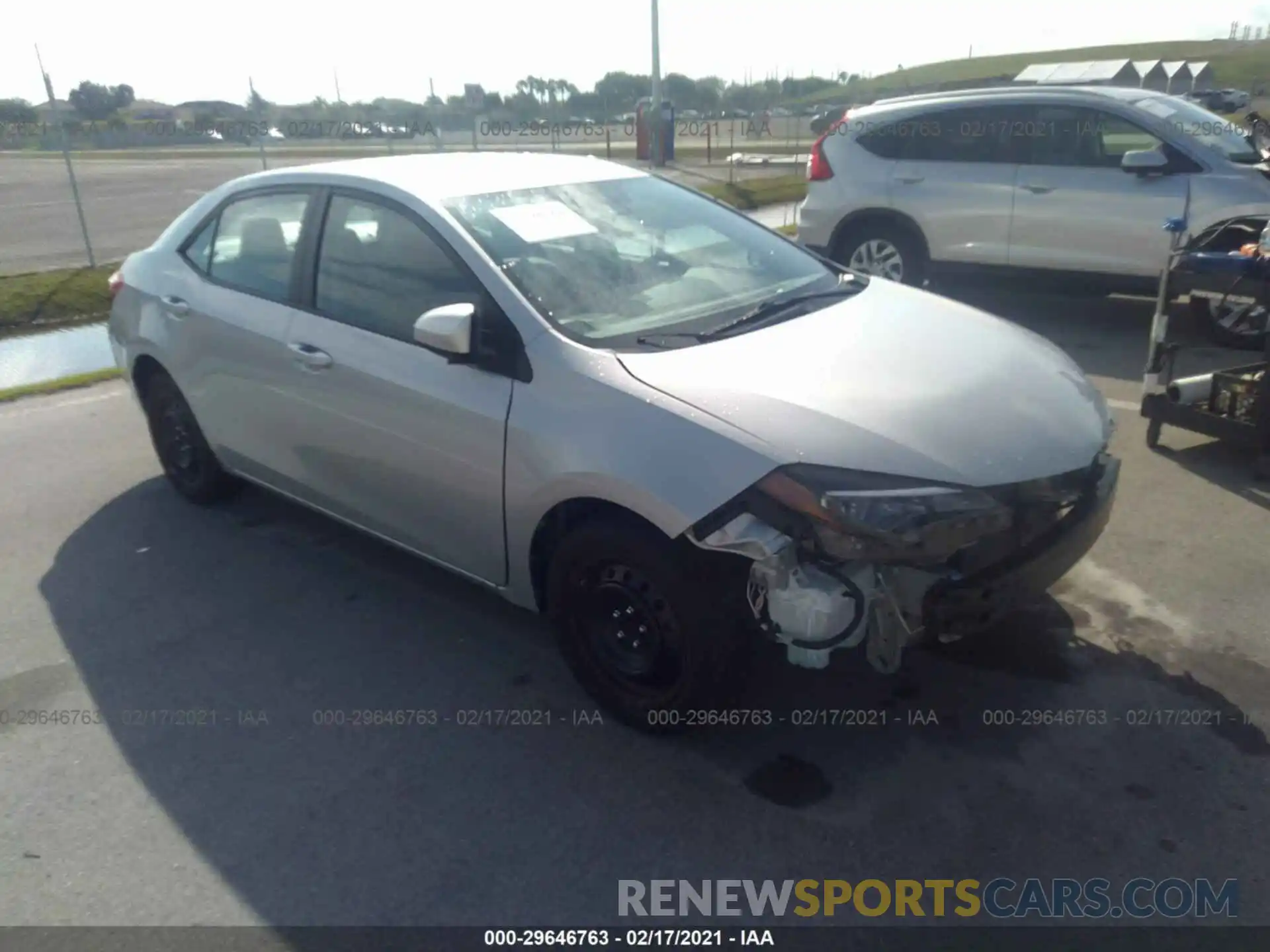 1 Photograph of a damaged car 2T1BURHE1KC143002 TOYOTA COROLLA 2019