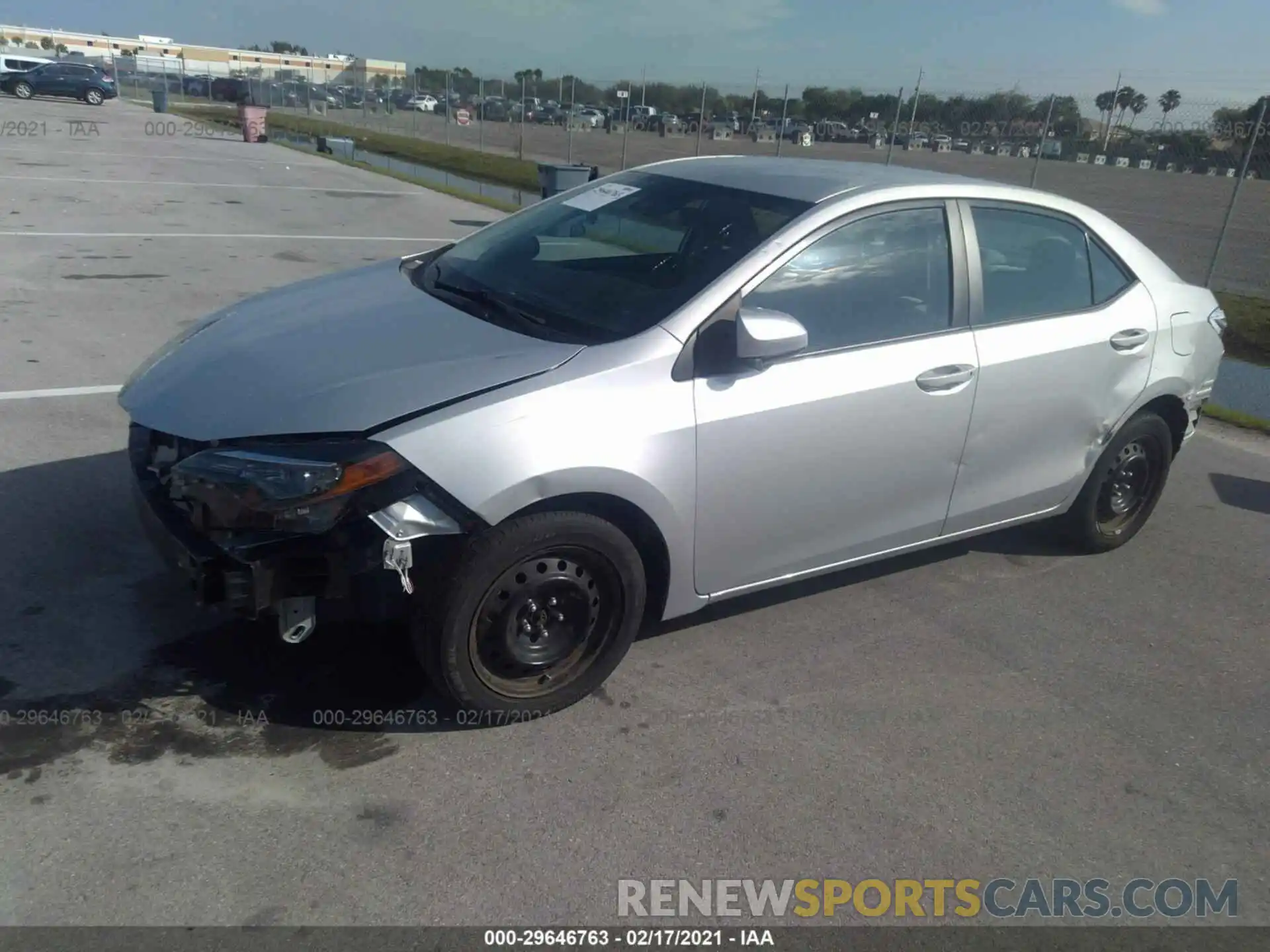 2 Photograph of a damaged car 2T1BURHE1KC143002 TOYOTA COROLLA 2019