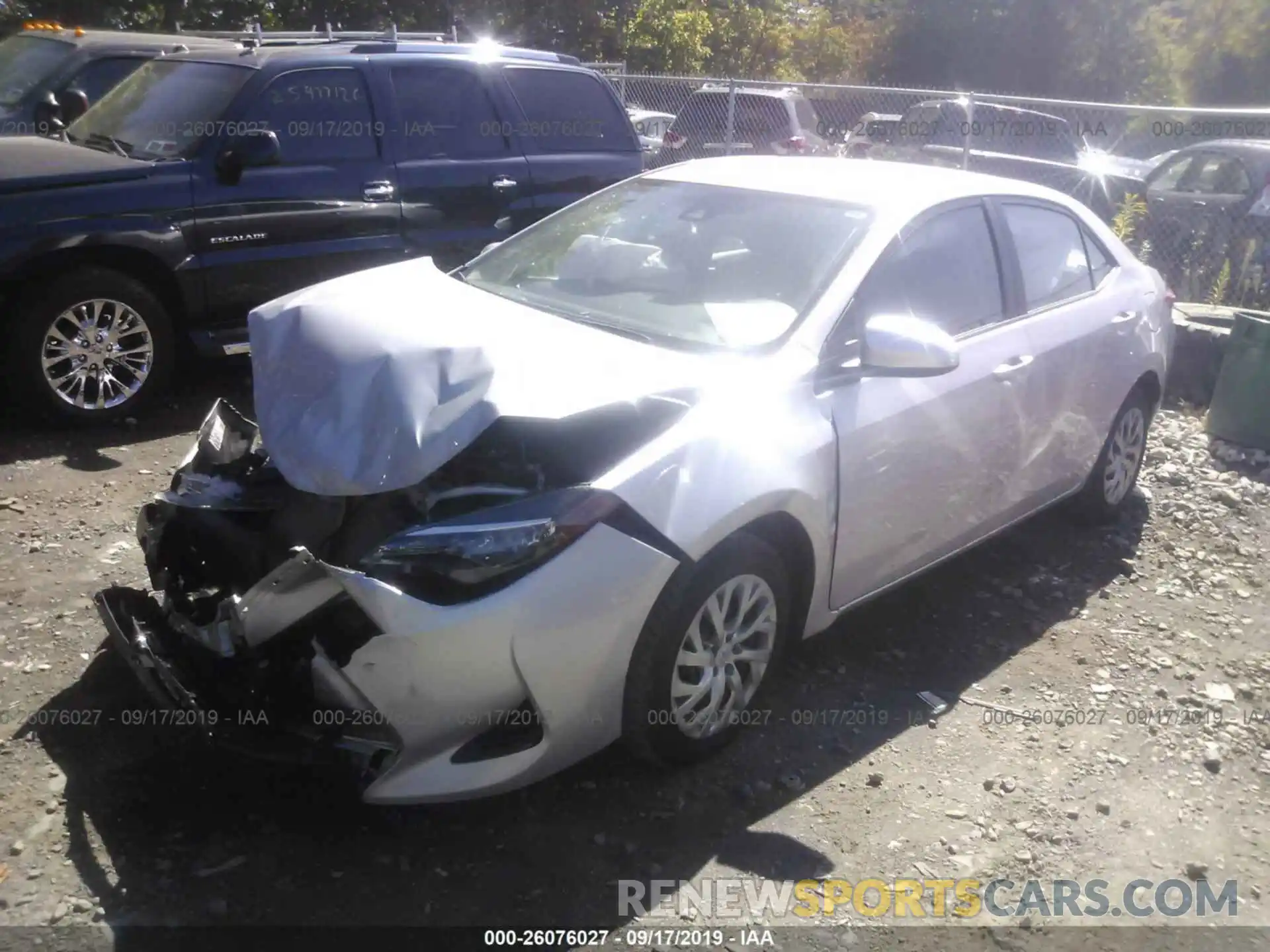 2 Photograph of a damaged car 2T1BURHE1KC143534 TOYOTA COROLLA 2019