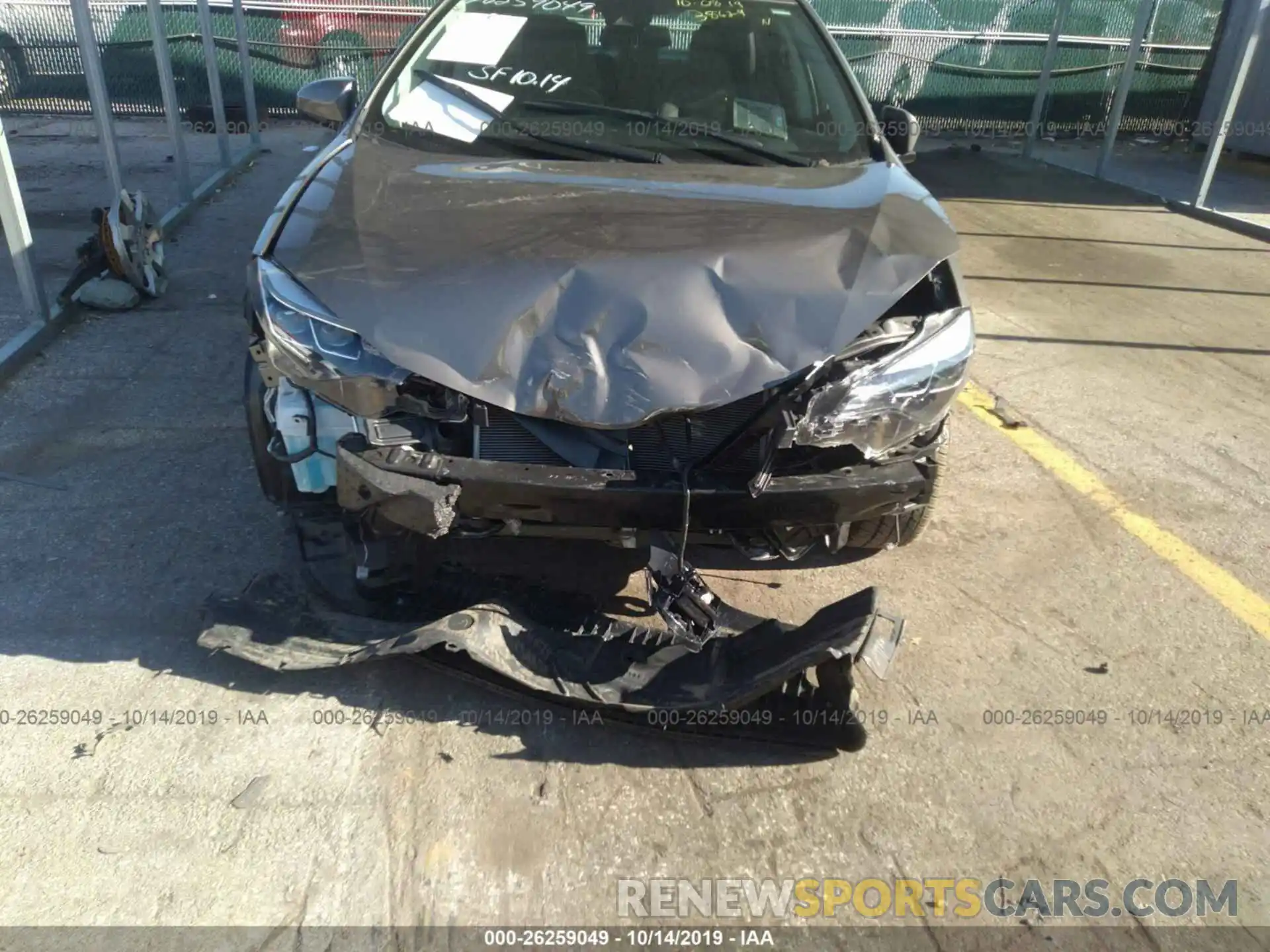 6 Photograph of a damaged car 2T1BURHE1KC143680 TOYOTA COROLLA 2019