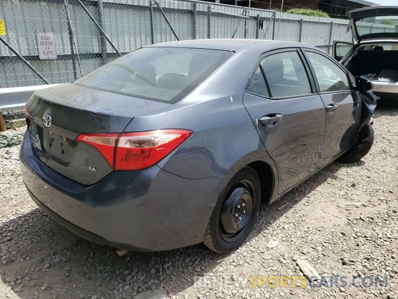 4 Photograph of a damaged car 2T1BURHE1KC143839 TOYOTA COROLLA 2019