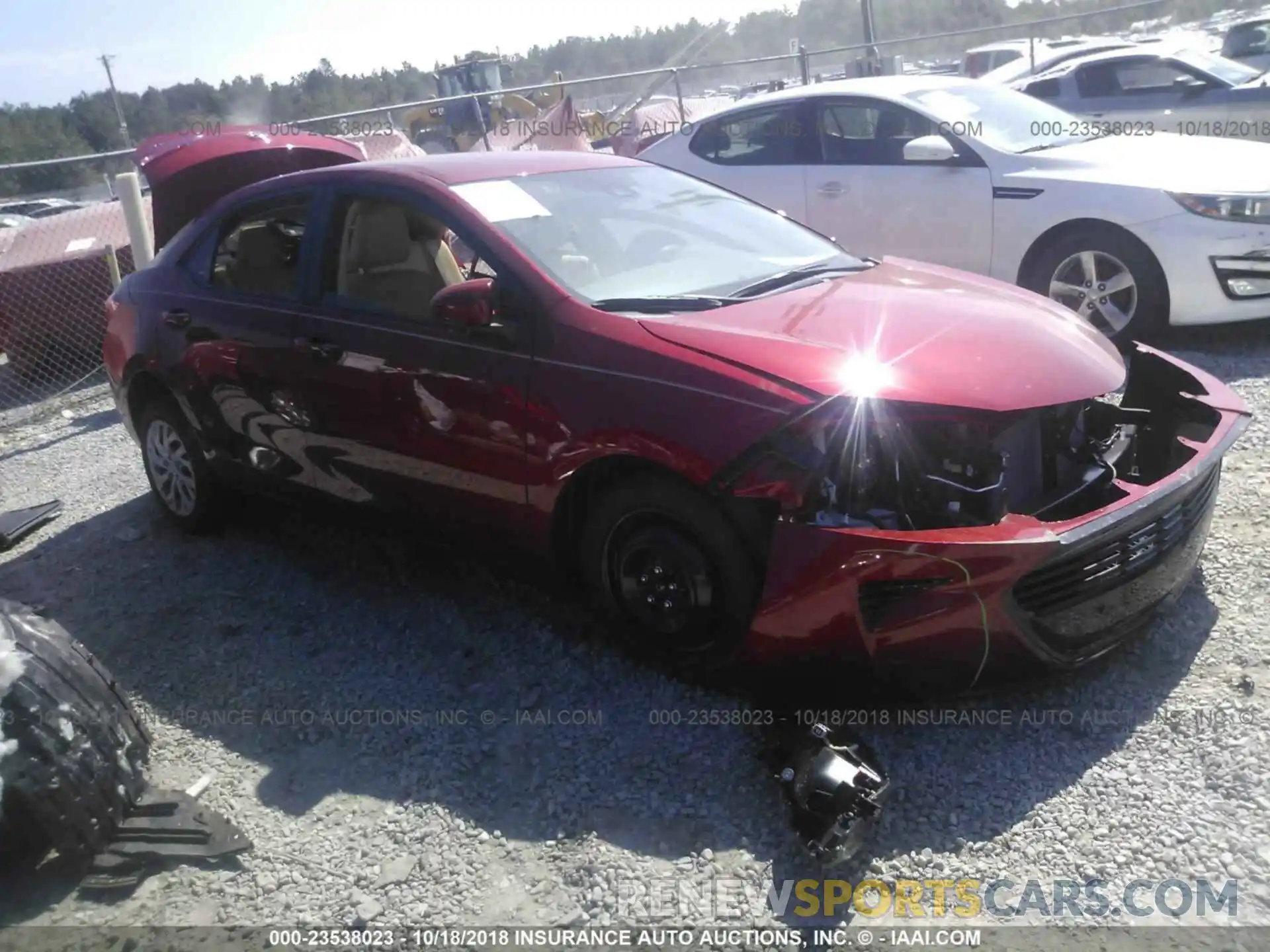 1 Photograph of a damaged car 2T1BURHE1KC143873 TOYOTA COROLLA 2019