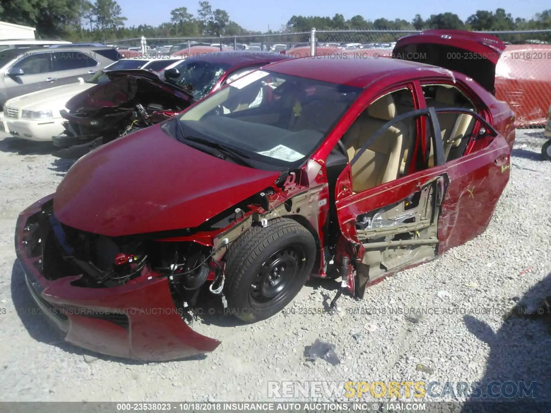 2 Photograph of a damaged car 2T1BURHE1KC143873 TOYOTA COROLLA 2019