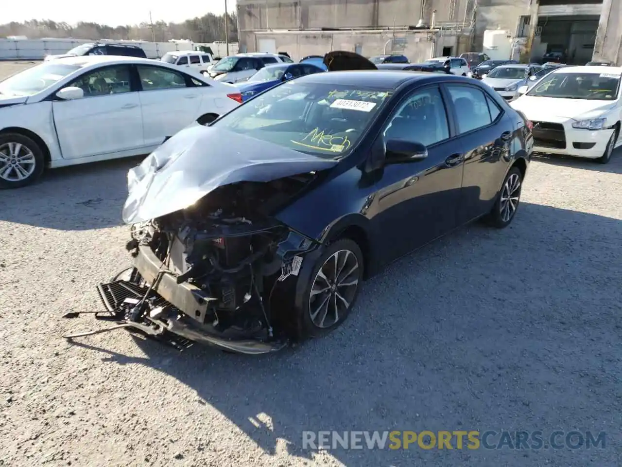 2 Photograph of a damaged car 2T1BURHE1KC145624 TOYOTA COROLLA 2019