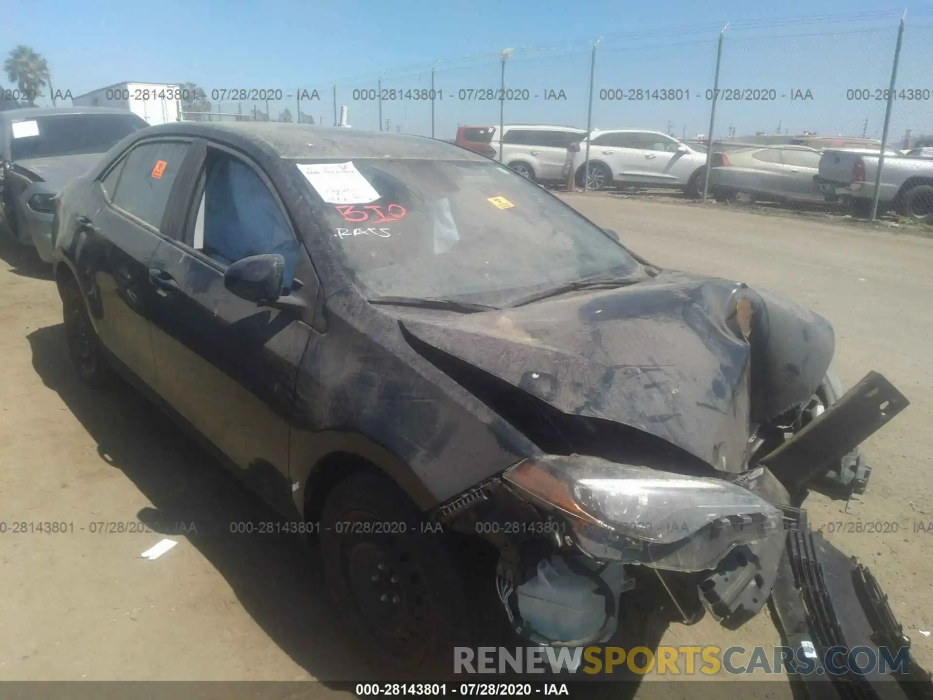 1 Photograph of a damaged car 2T1BURHE1KC145848 TOYOTA COROLLA 2019