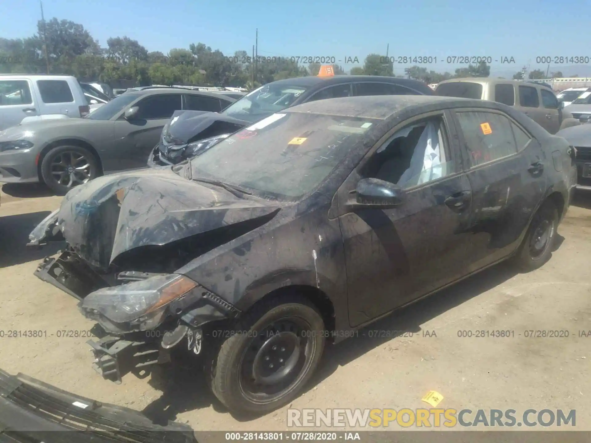 2 Photograph of a damaged car 2T1BURHE1KC145848 TOYOTA COROLLA 2019