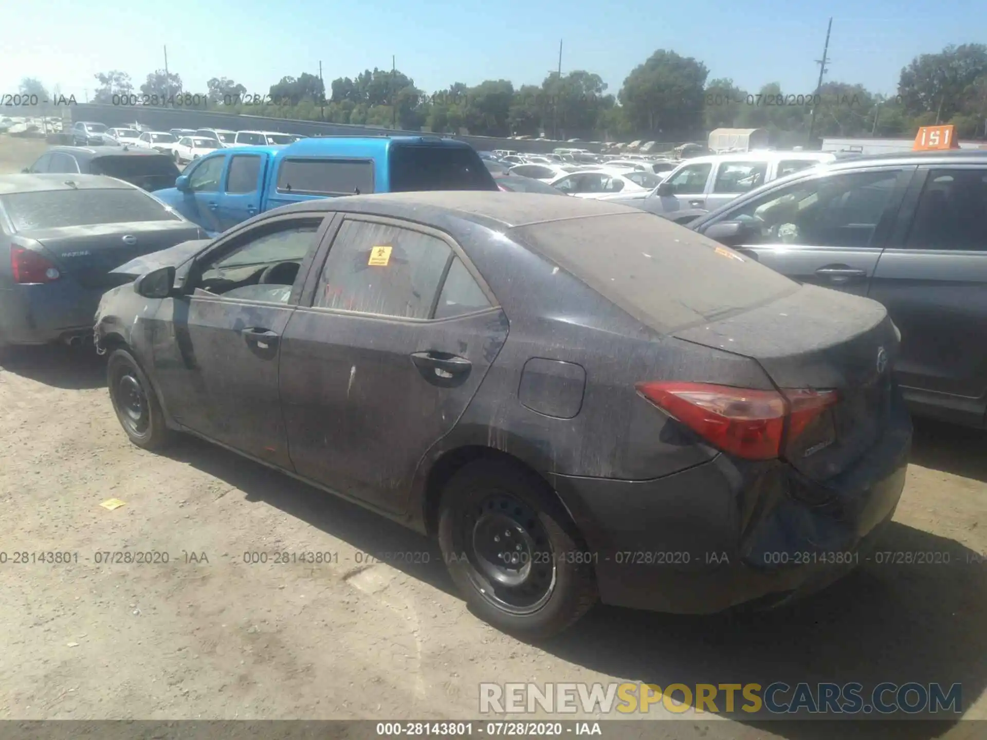 3 Photograph of a damaged car 2T1BURHE1KC145848 TOYOTA COROLLA 2019