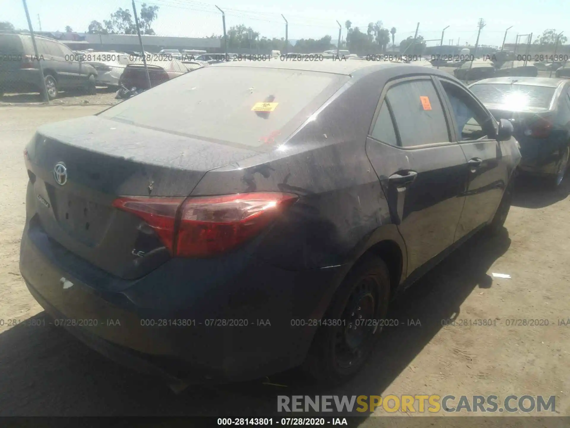 4 Photograph of a damaged car 2T1BURHE1KC145848 TOYOTA COROLLA 2019