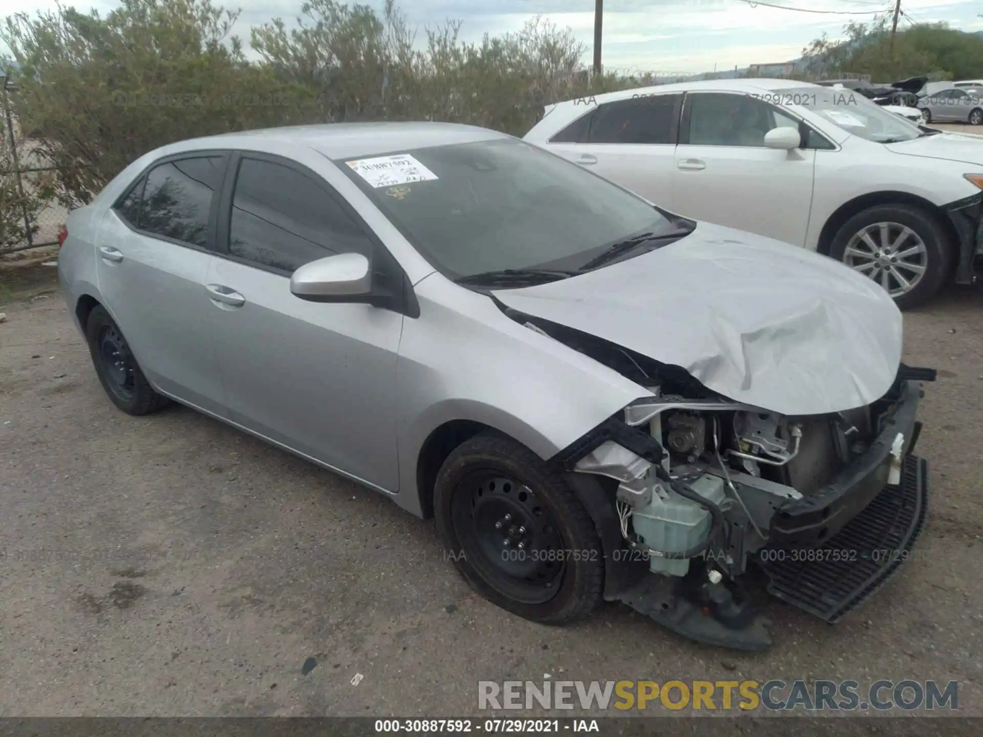 1 Photograph of a damaged car 2T1BURHE1KC146014 TOYOTA COROLLA 2019