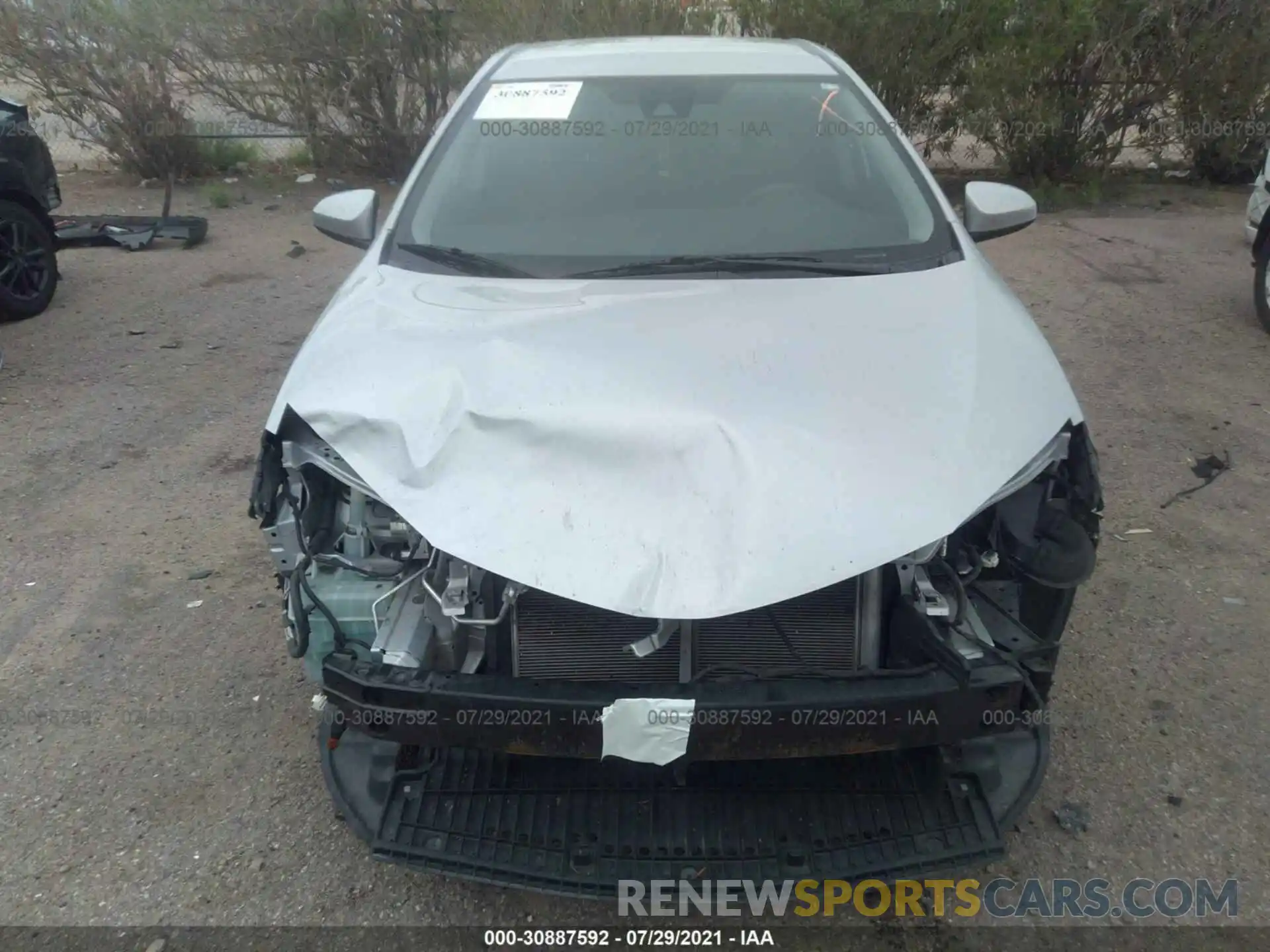 6 Photograph of a damaged car 2T1BURHE1KC146014 TOYOTA COROLLA 2019