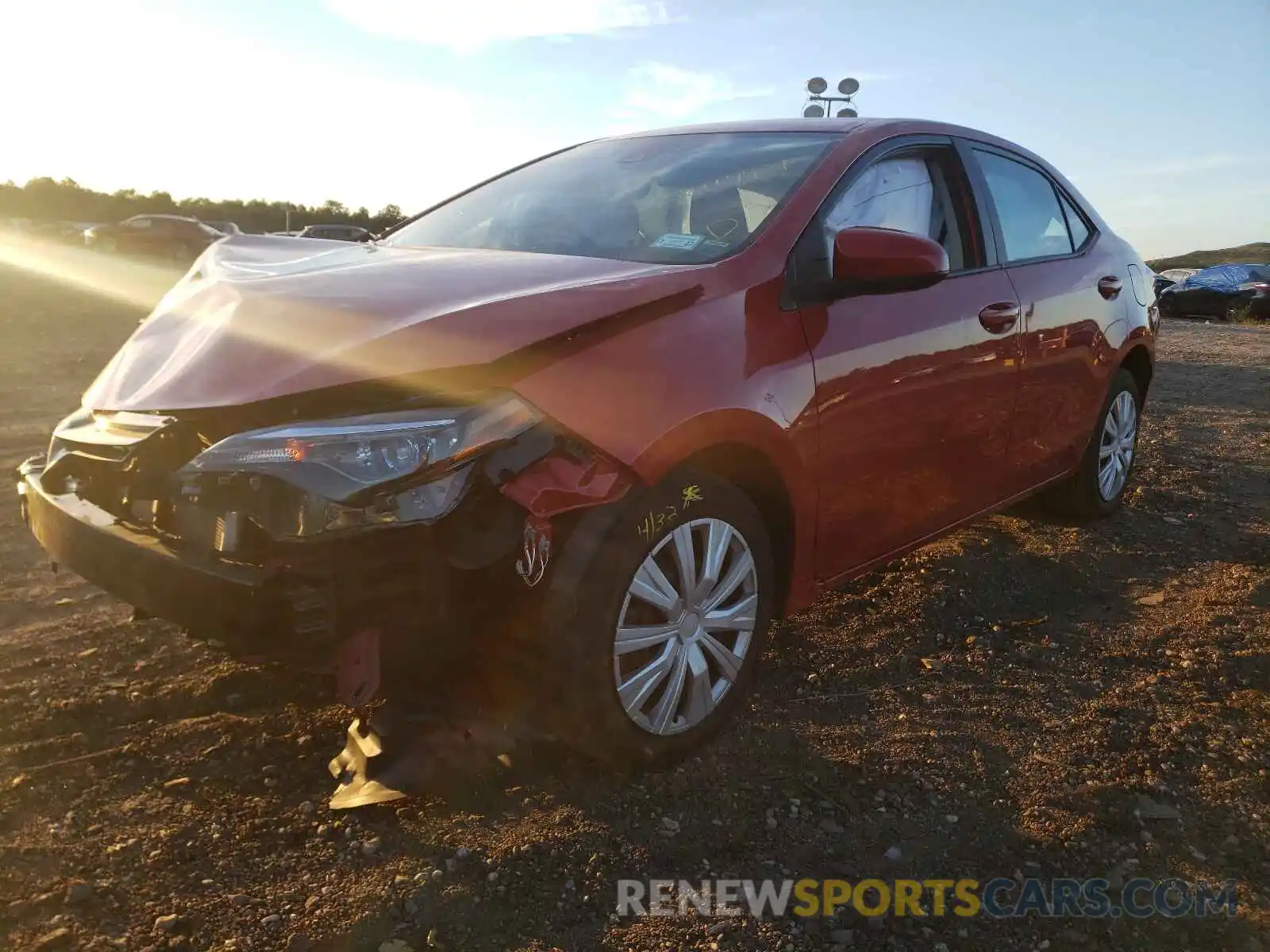 2 Photograph of a damaged car 2T1BURHE1KC146353 TOYOTA COROLLA 2019