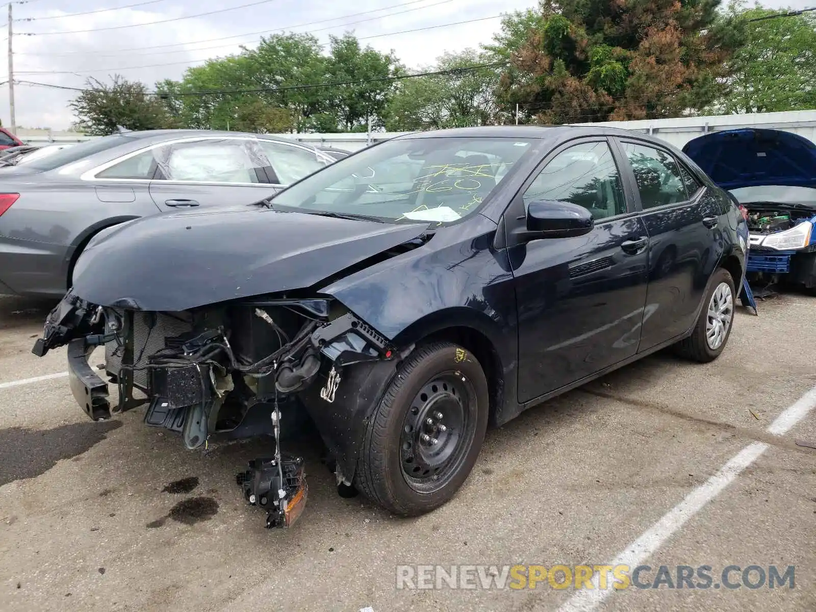 2 Photograph of a damaged car 2T1BURHE1KC146370 TOYOTA COROLLA 2019