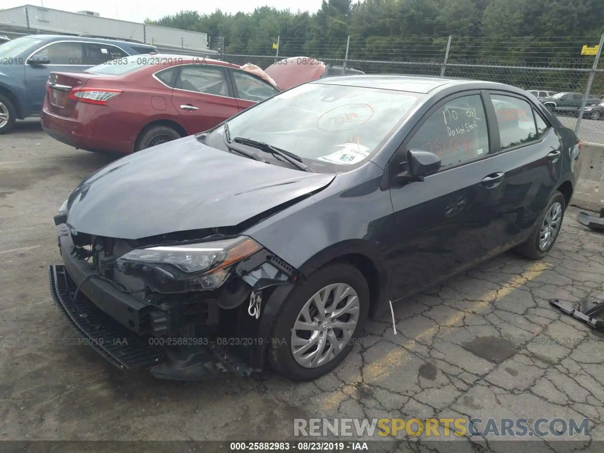 2 Photograph of a damaged car 2T1BURHE1KC146451 TOYOTA COROLLA 2019