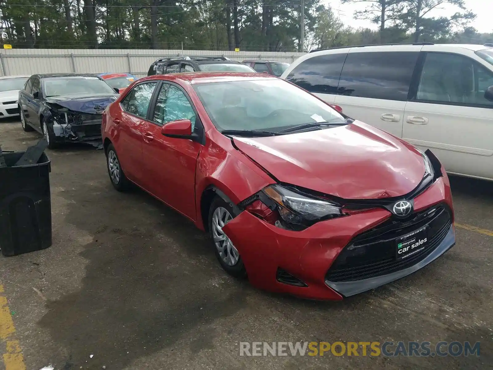 1 Photograph of a damaged car 2T1BURHE1KC146658 TOYOTA COROLLA 2019