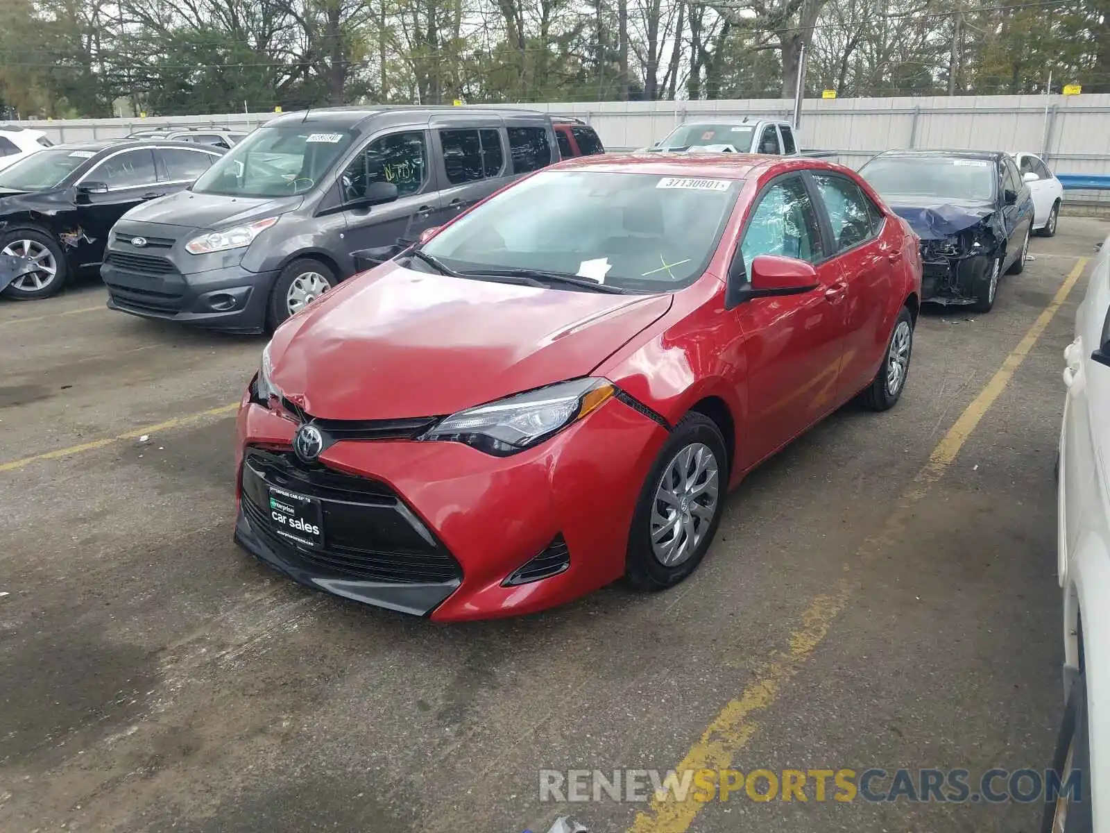 2 Photograph of a damaged car 2T1BURHE1KC146658 TOYOTA COROLLA 2019