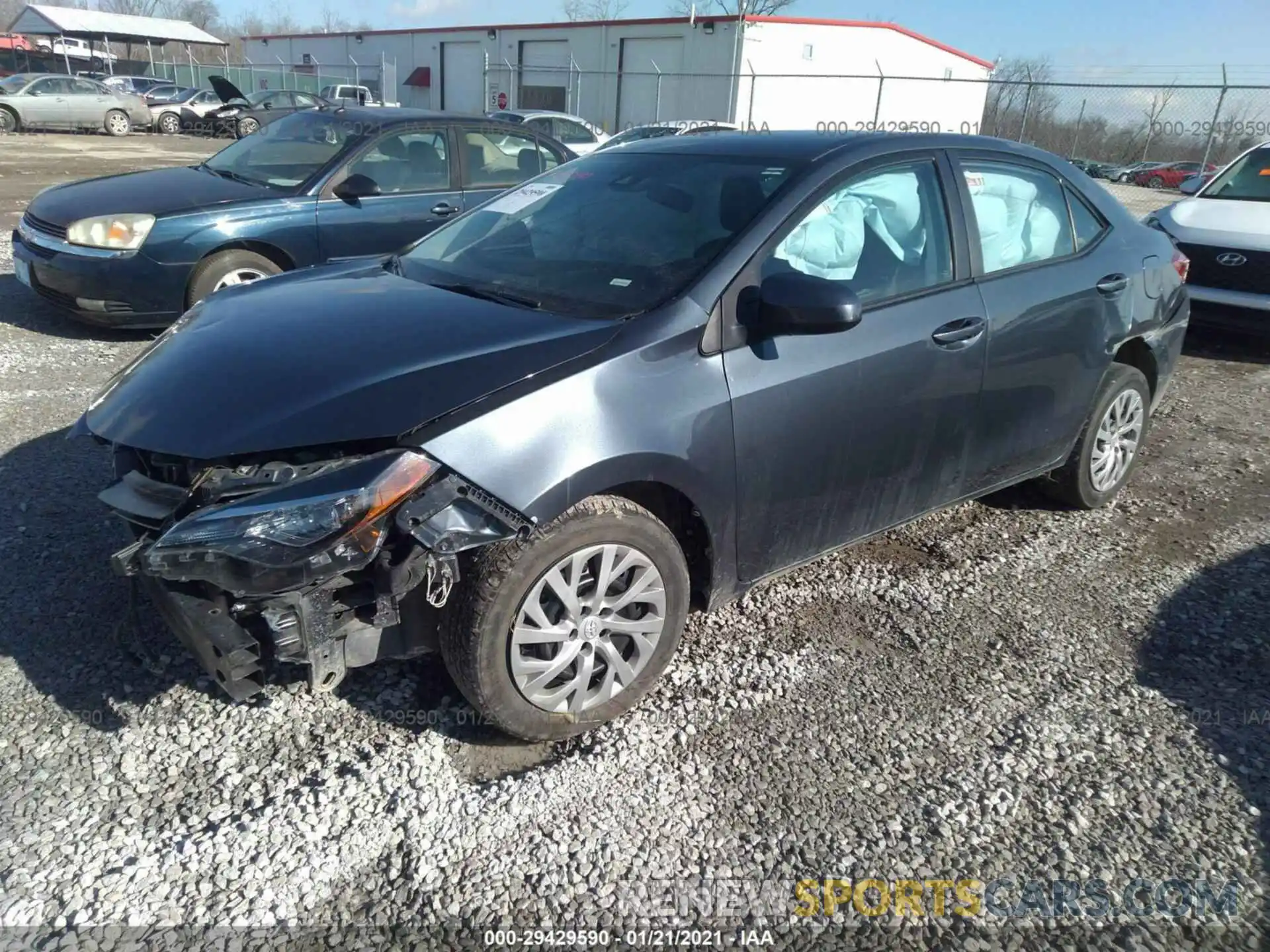 2 Photograph of a damaged car 2T1BURHE1KC146787 TOYOTA COROLLA 2019