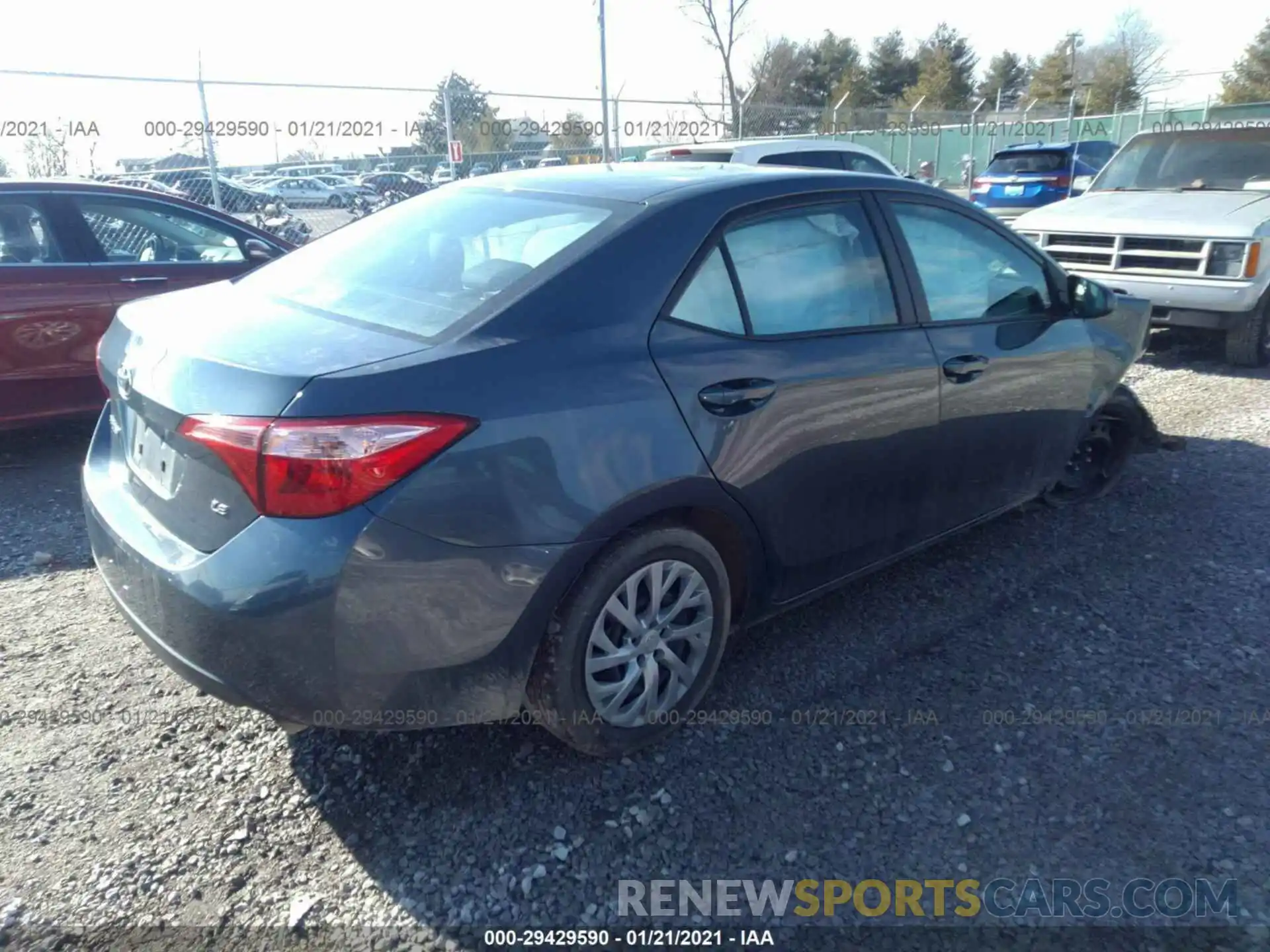 4 Photograph of a damaged car 2T1BURHE1KC146787 TOYOTA COROLLA 2019