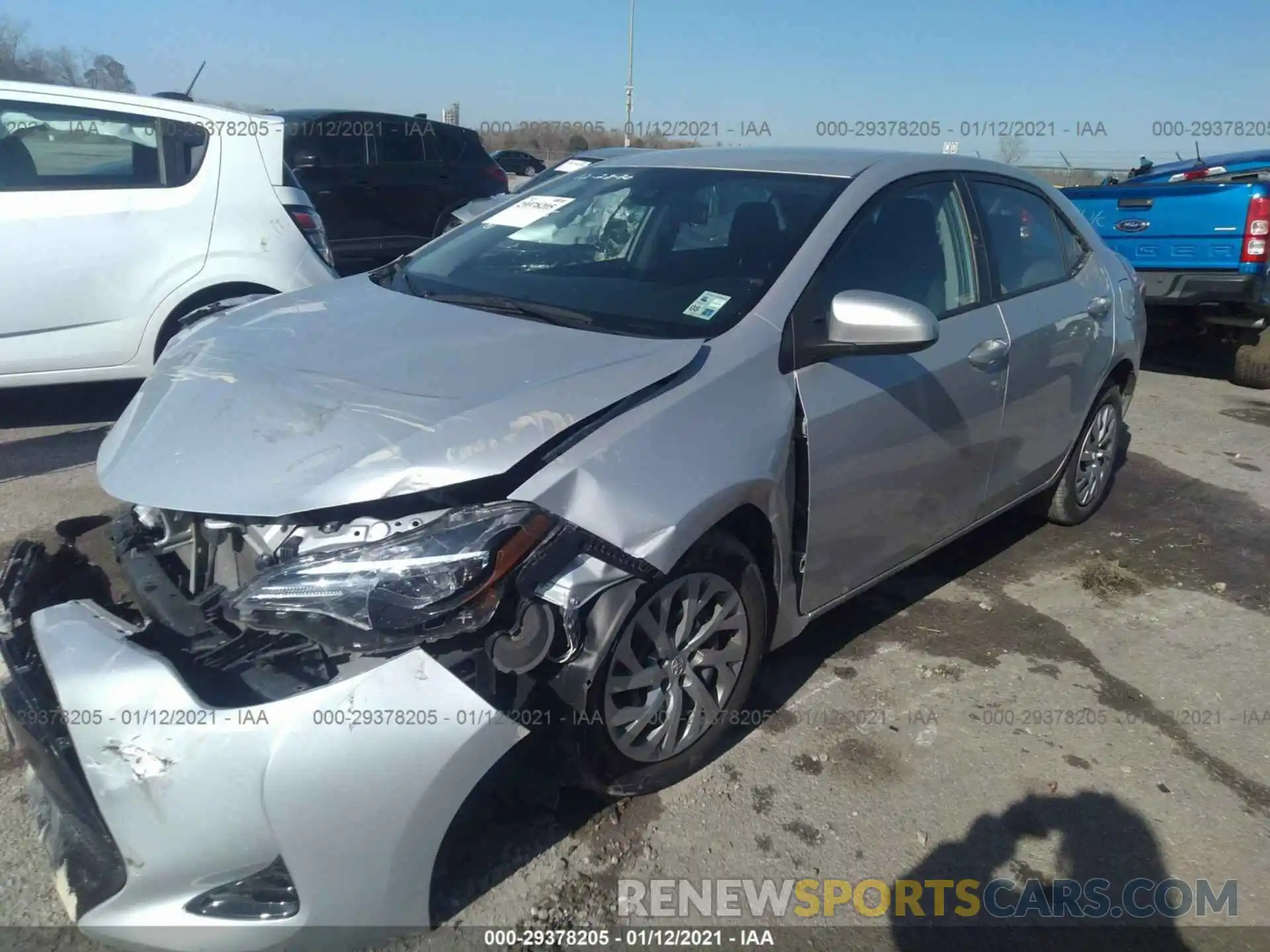 2 Photograph of a damaged car 2T1BURHE1KC147485 TOYOTA COROLLA 2019