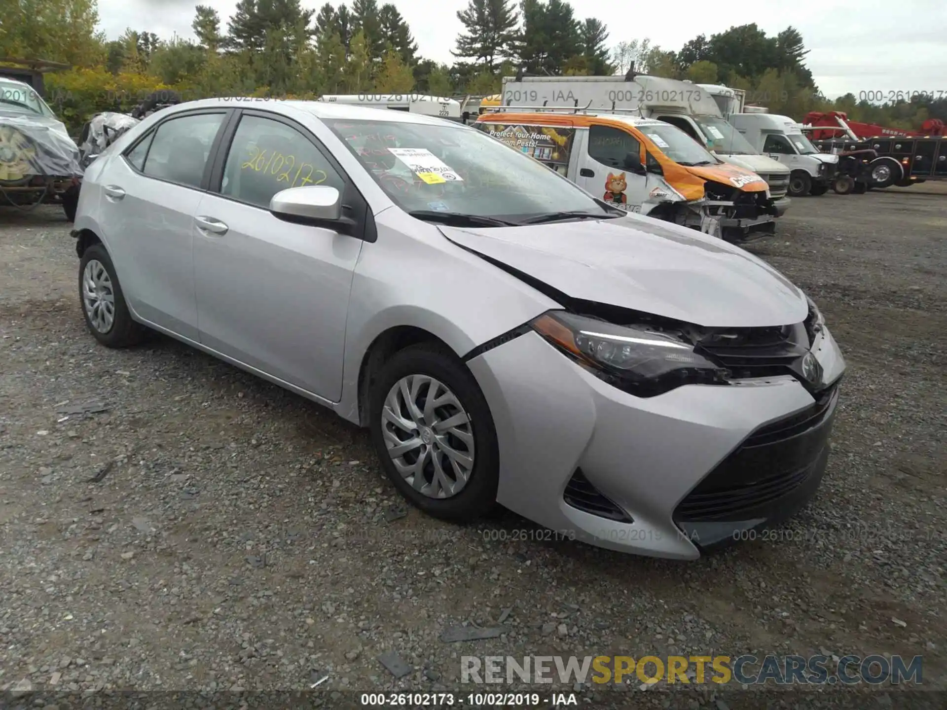 1 Photograph of a damaged car 2T1BURHE1KC147616 TOYOTA COROLLA 2019