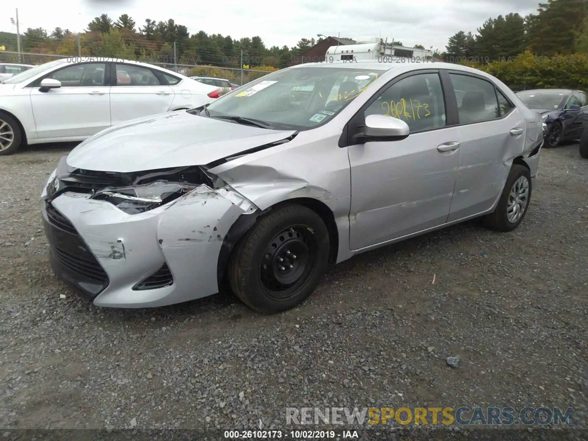 2 Photograph of a damaged car 2T1BURHE1KC147616 TOYOTA COROLLA 2019