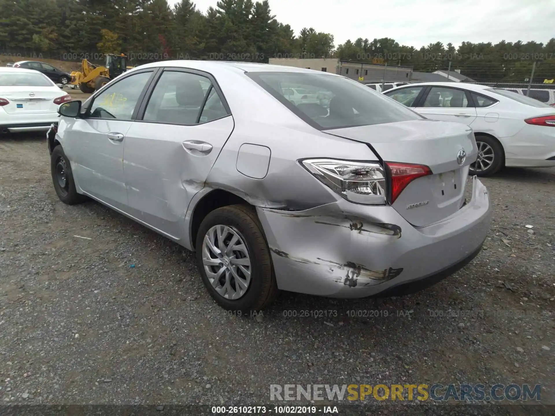 3 Photograph of a damaged car 2T1BURHE1KC147616 TOYOTA COROLLA 2019