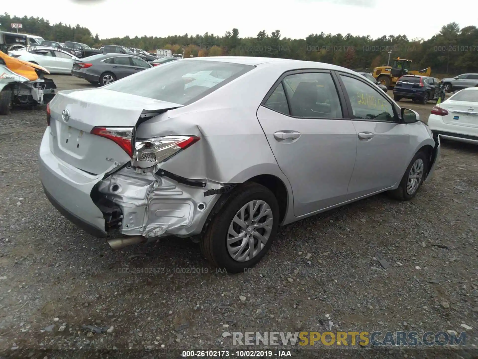 4 Photograph of a damaged car 2T1BURHE1KC147616 TOYOTA COROLLA 2019