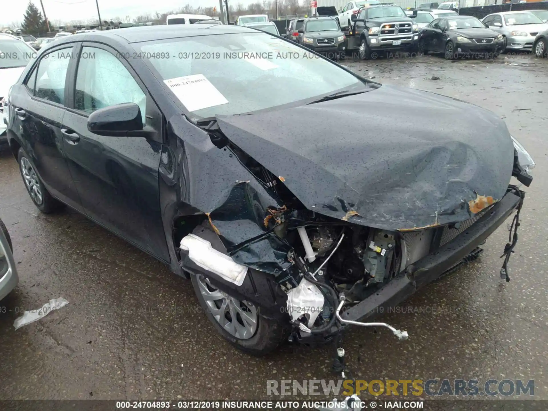 1 Photograph of a damaged car 2T1BURHE1KC147678 TOYOTA COROLLA 2019