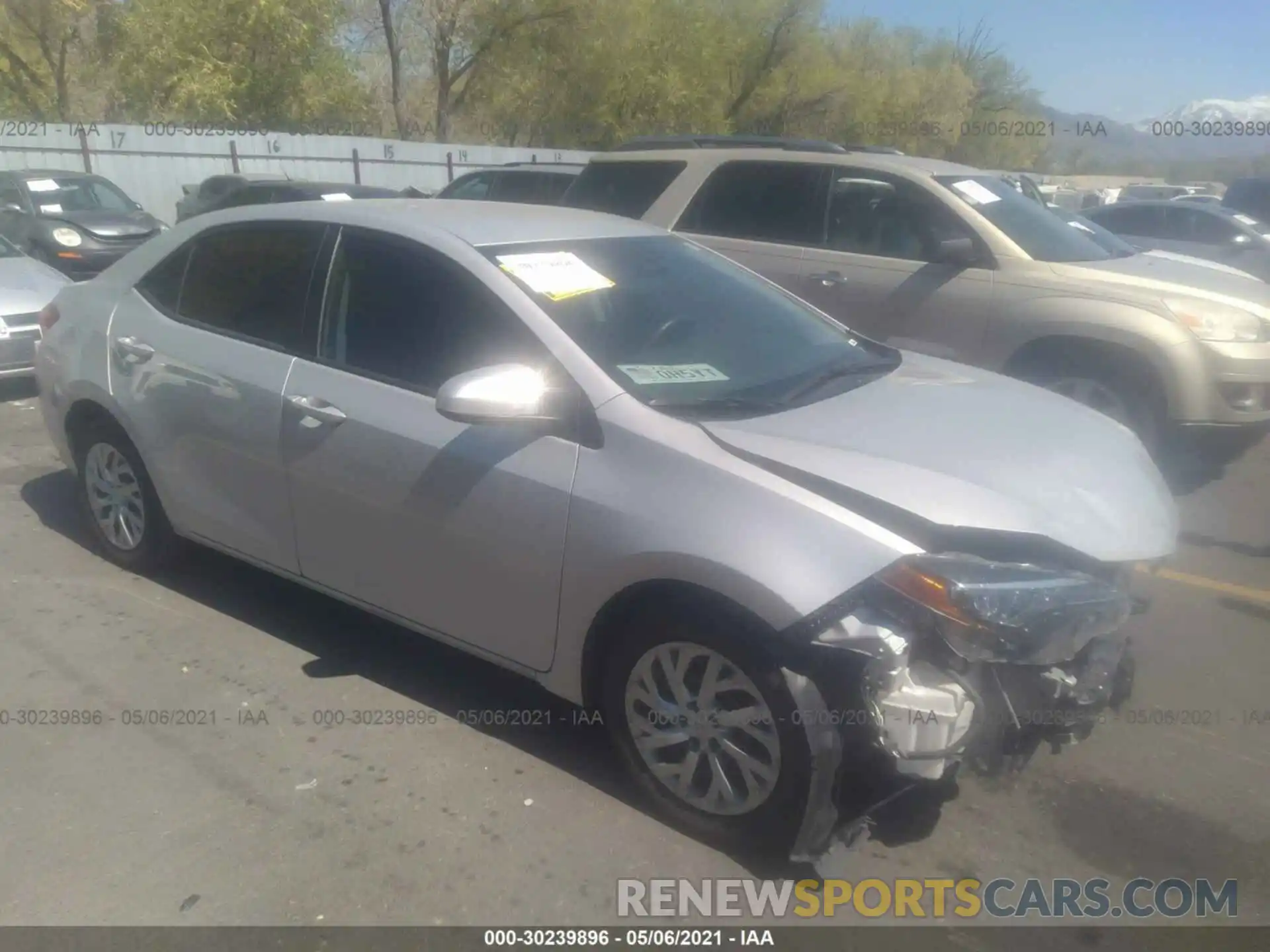 1 Photograph of a damaged car 2T1BURHE1KC148927 TOYOTA COROLLA 2019