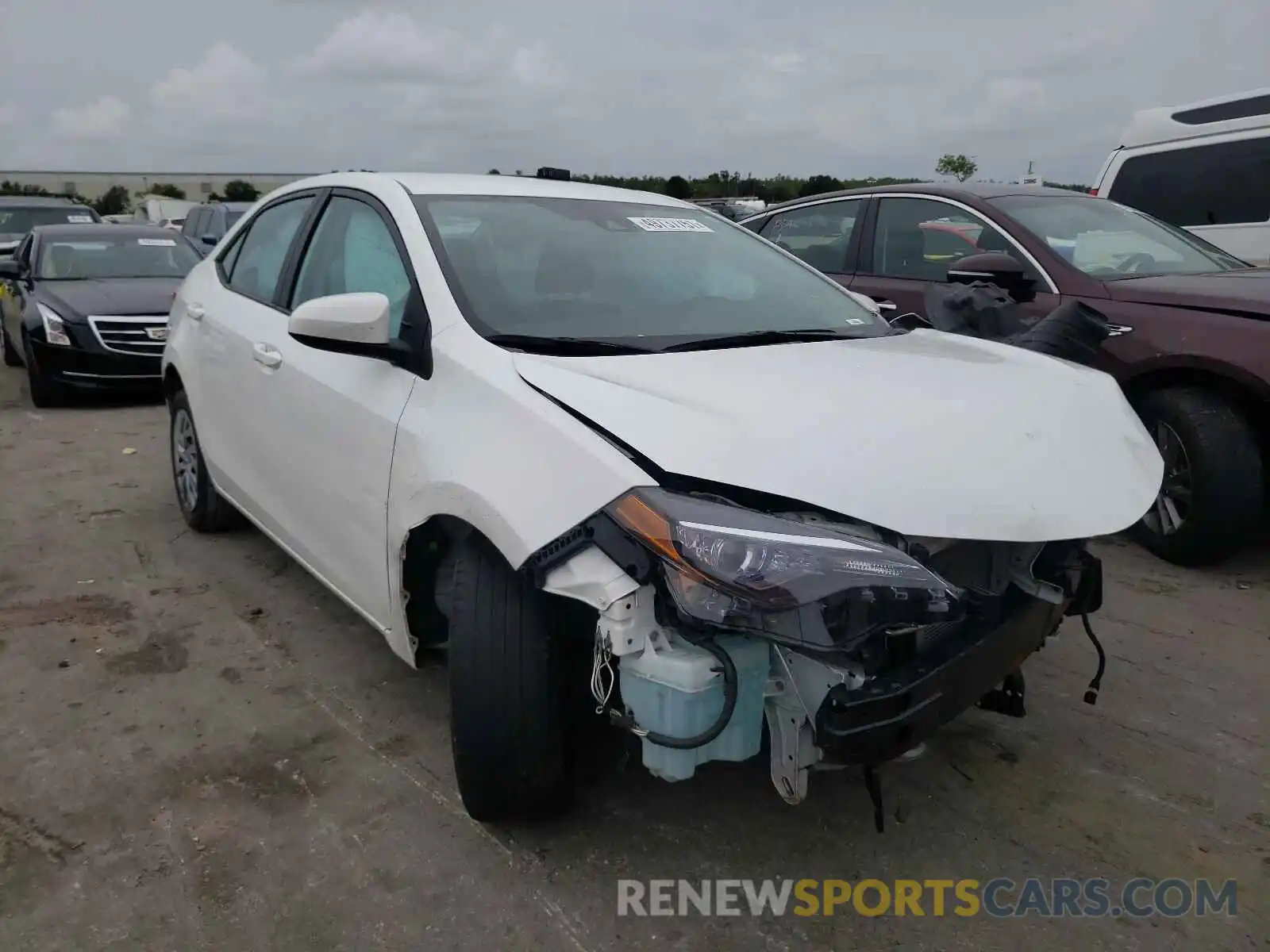 1 Photograph of a damaged car 2T1BURHE1KC149186 TOYOTA COROLLA 2019