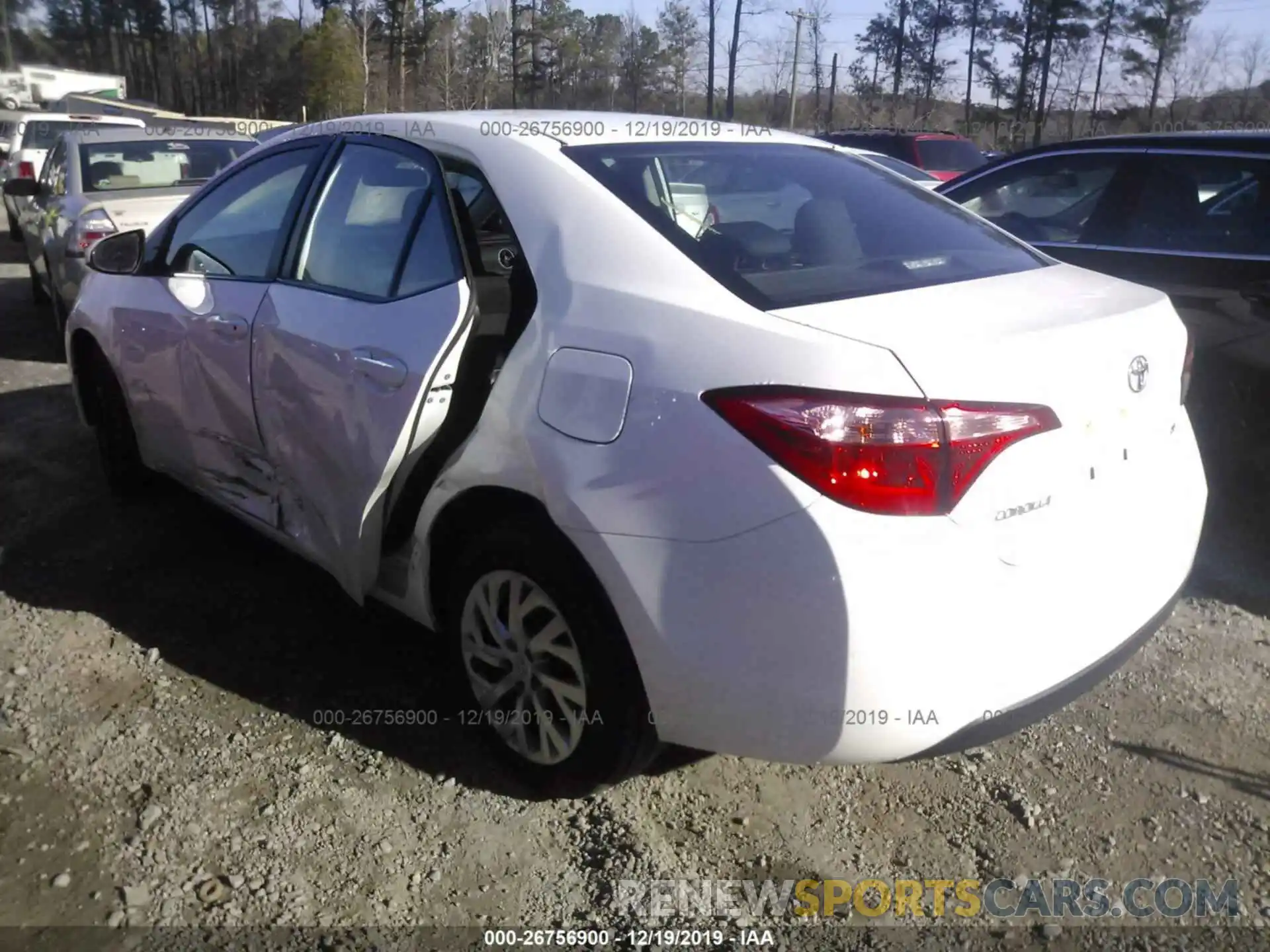 3 Photograph of a damaged car 2T1BURHE1KC149754 TOYOTA COROLLA 2019