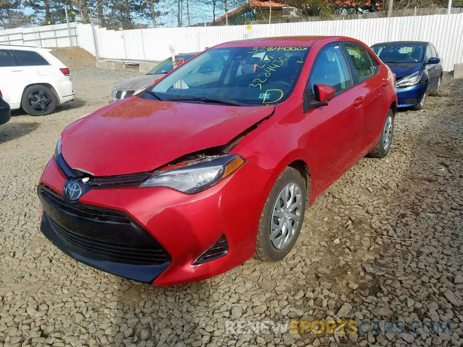 2 Photograph of a damaged car 2T1BURHE1KC150340 TOYOTA COROLLA 2019